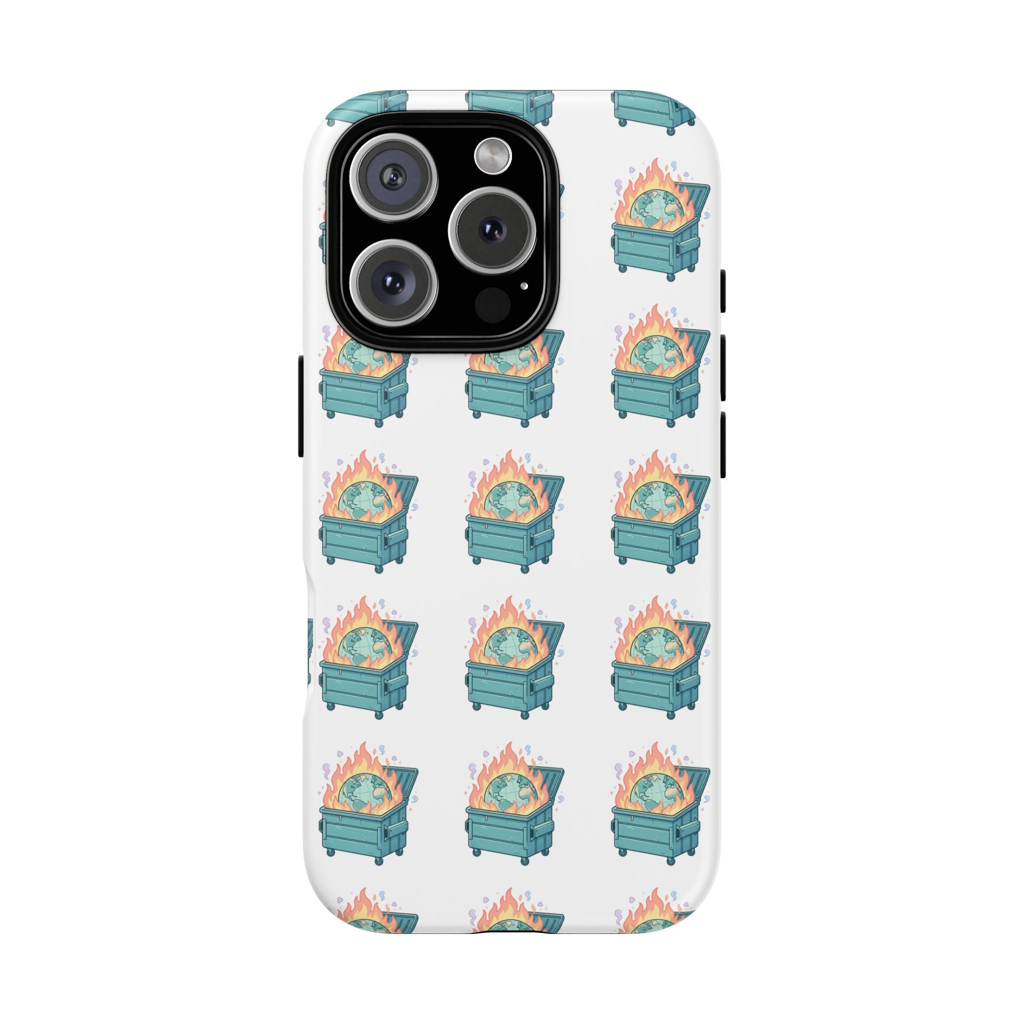 Dumpster Fire Pattern Phone Case