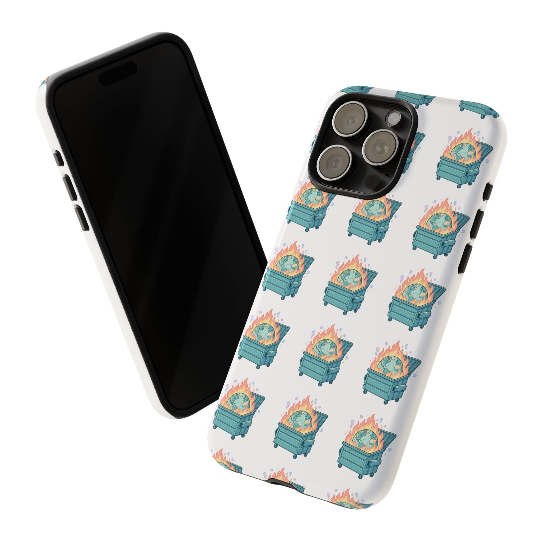 Dumpster Fire Pattern Phone Case