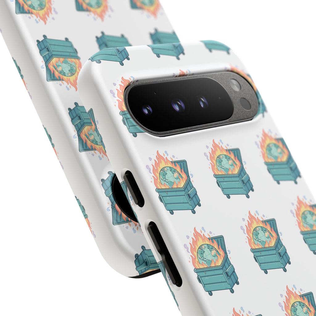 Dumpster Fire Pattern Phone Case