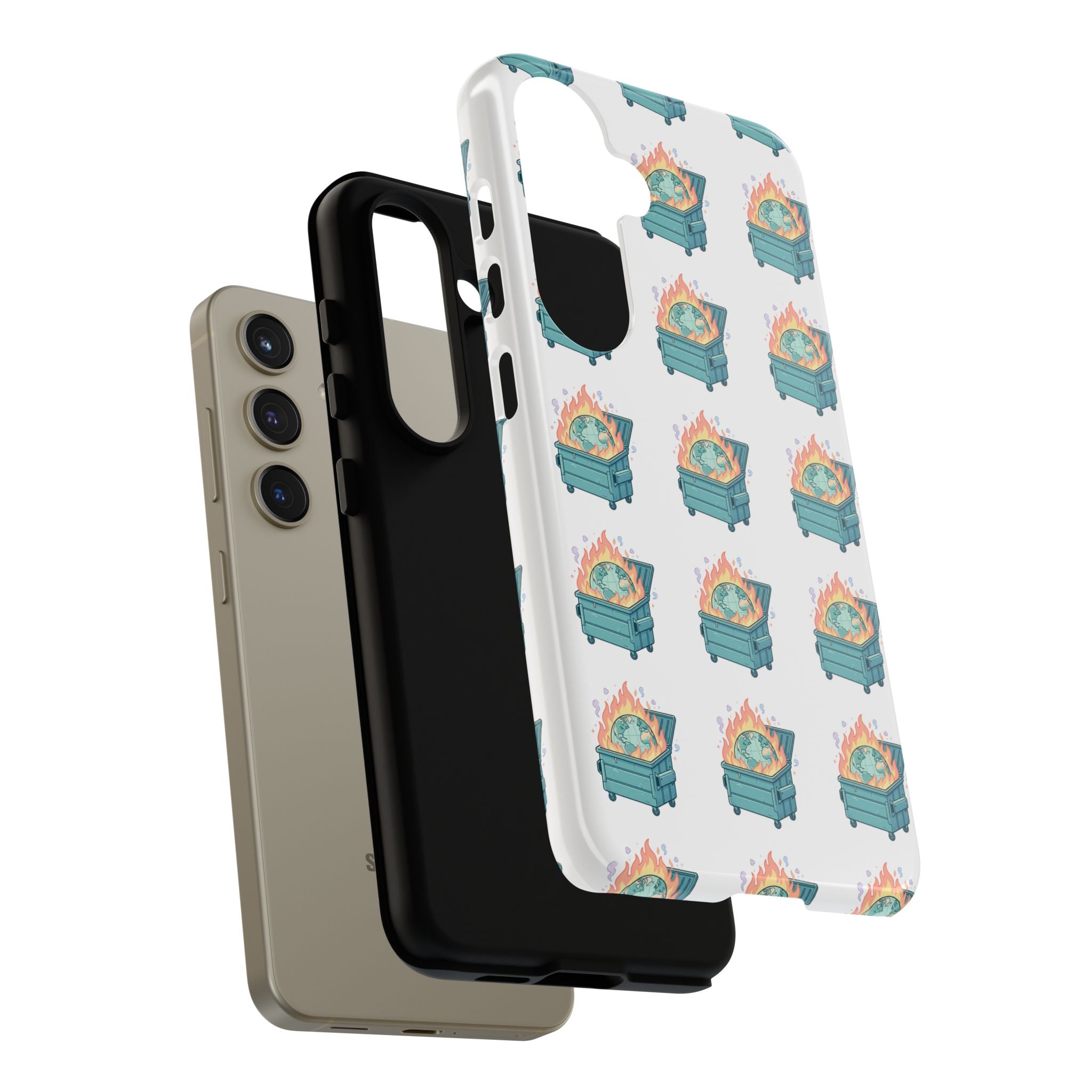 Dumpster Fire Pattern Phone Case
