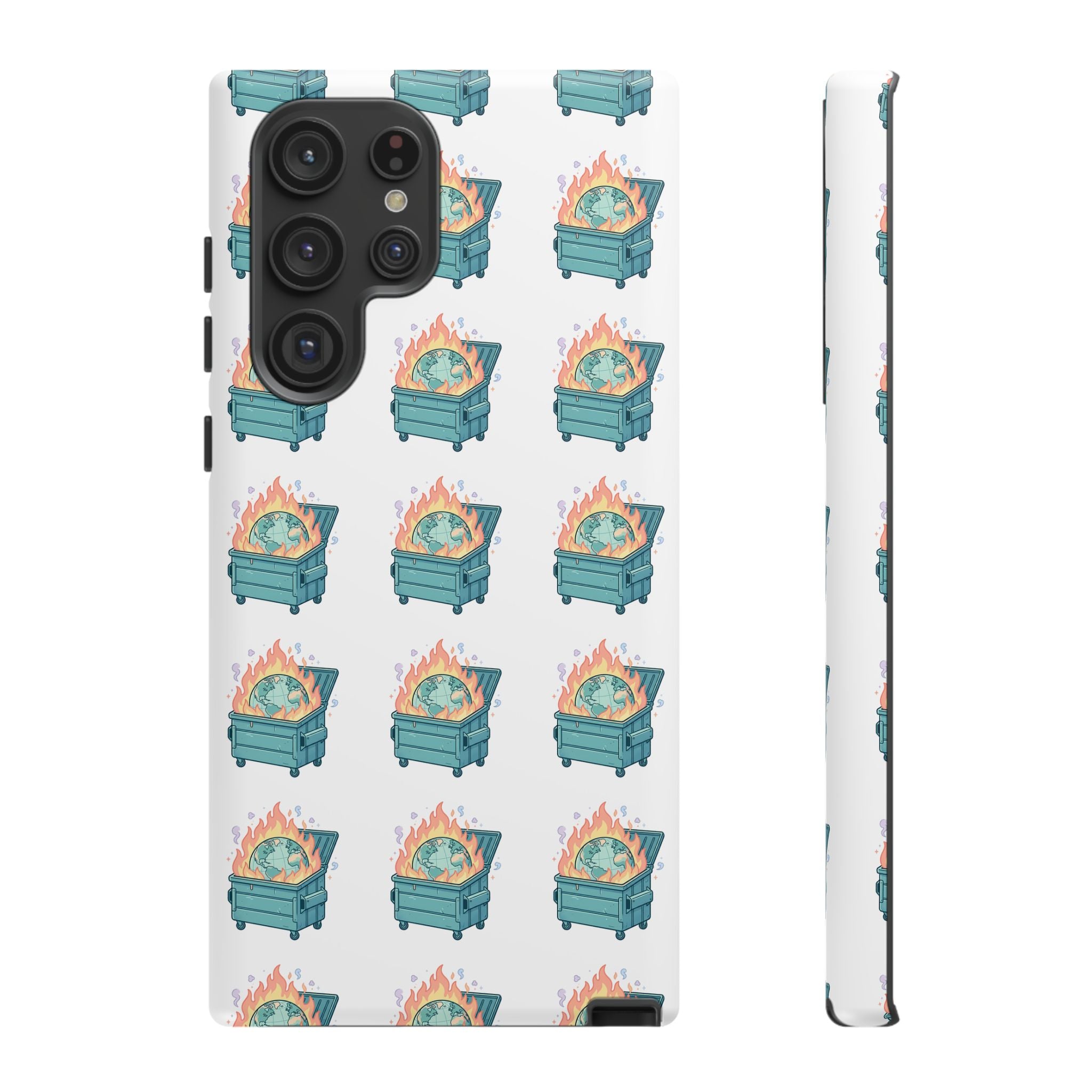 Dumpster Fire Pattern Phone Case
