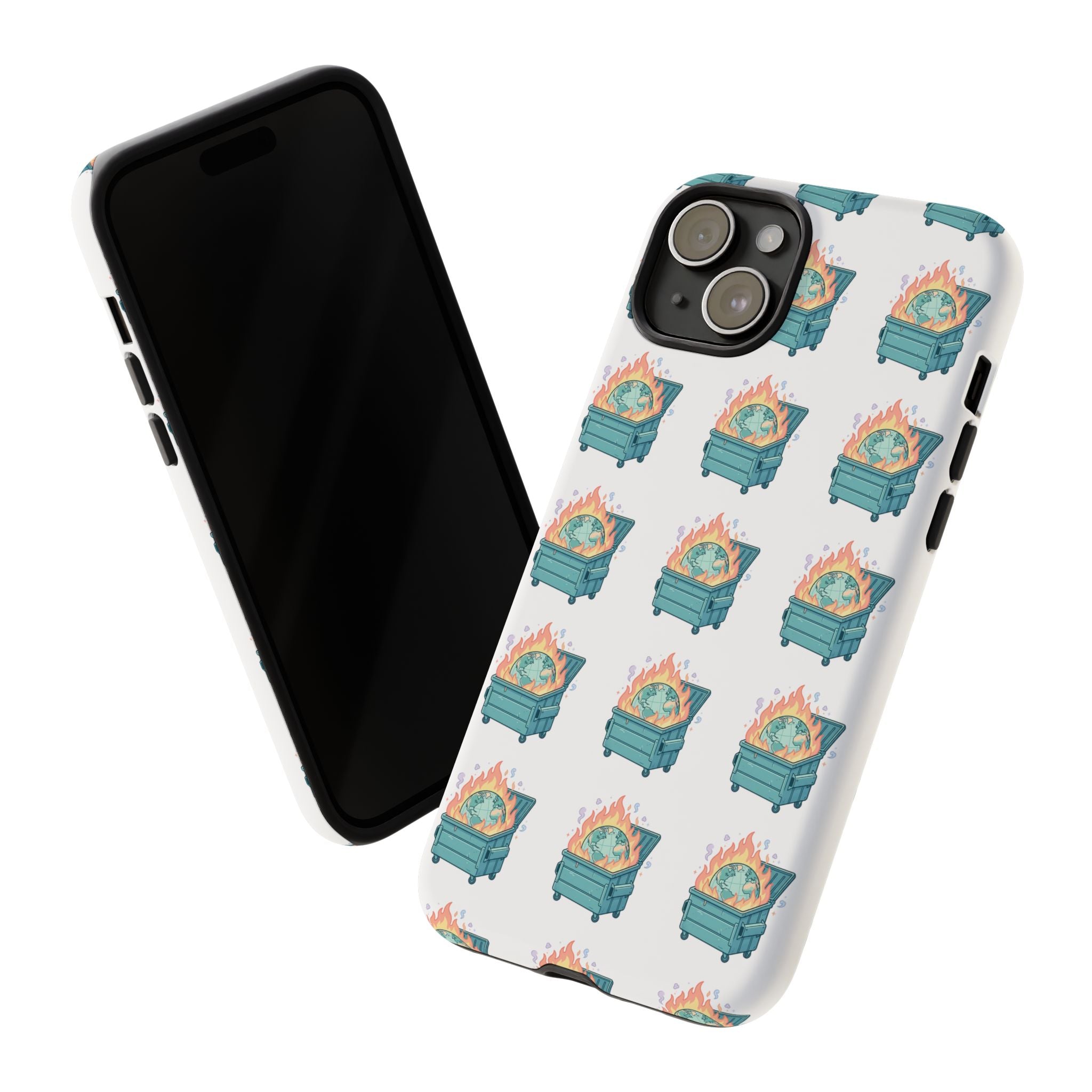 Dumpster Fire Pattern Phone Case