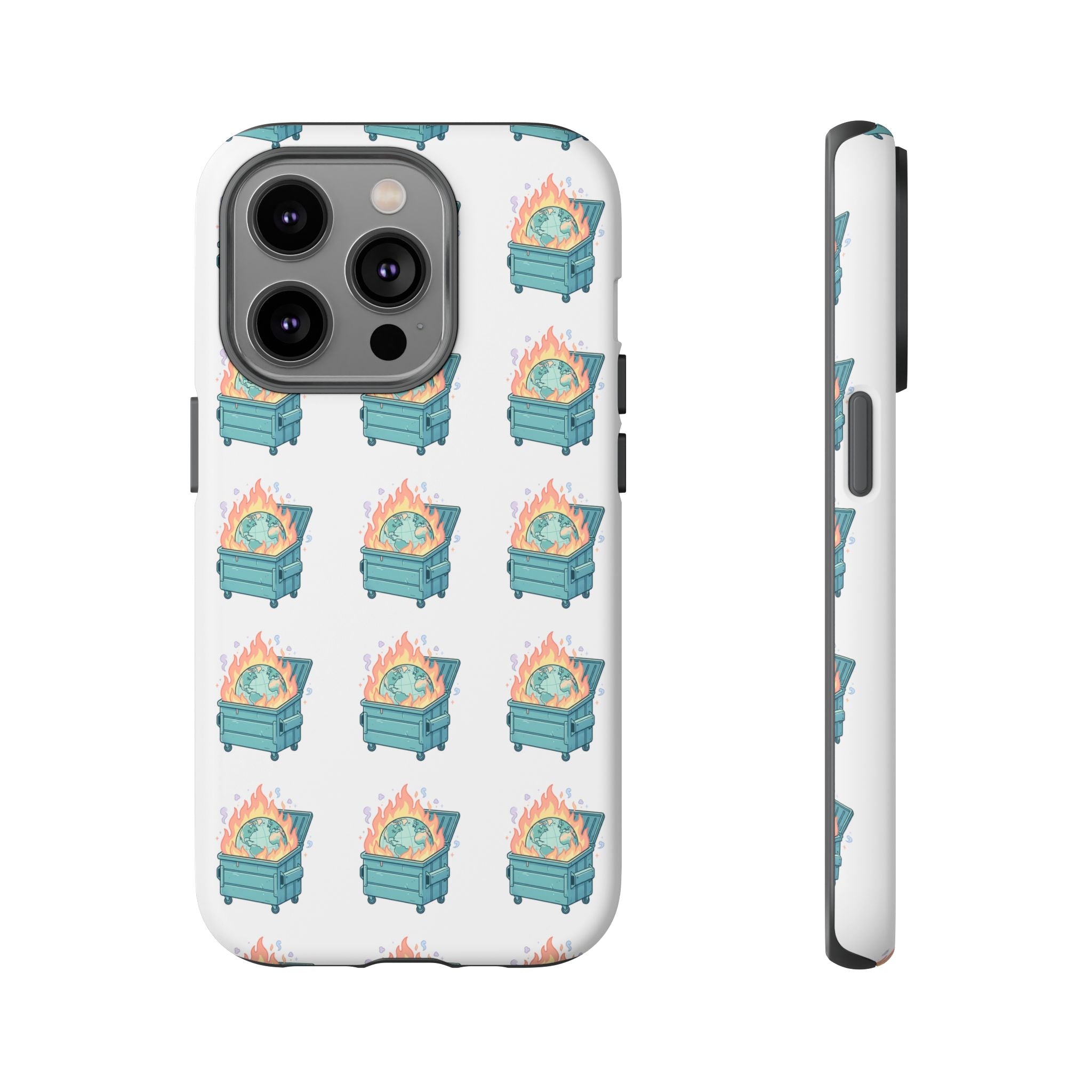 Dumpster Fire Pattern Phone Case