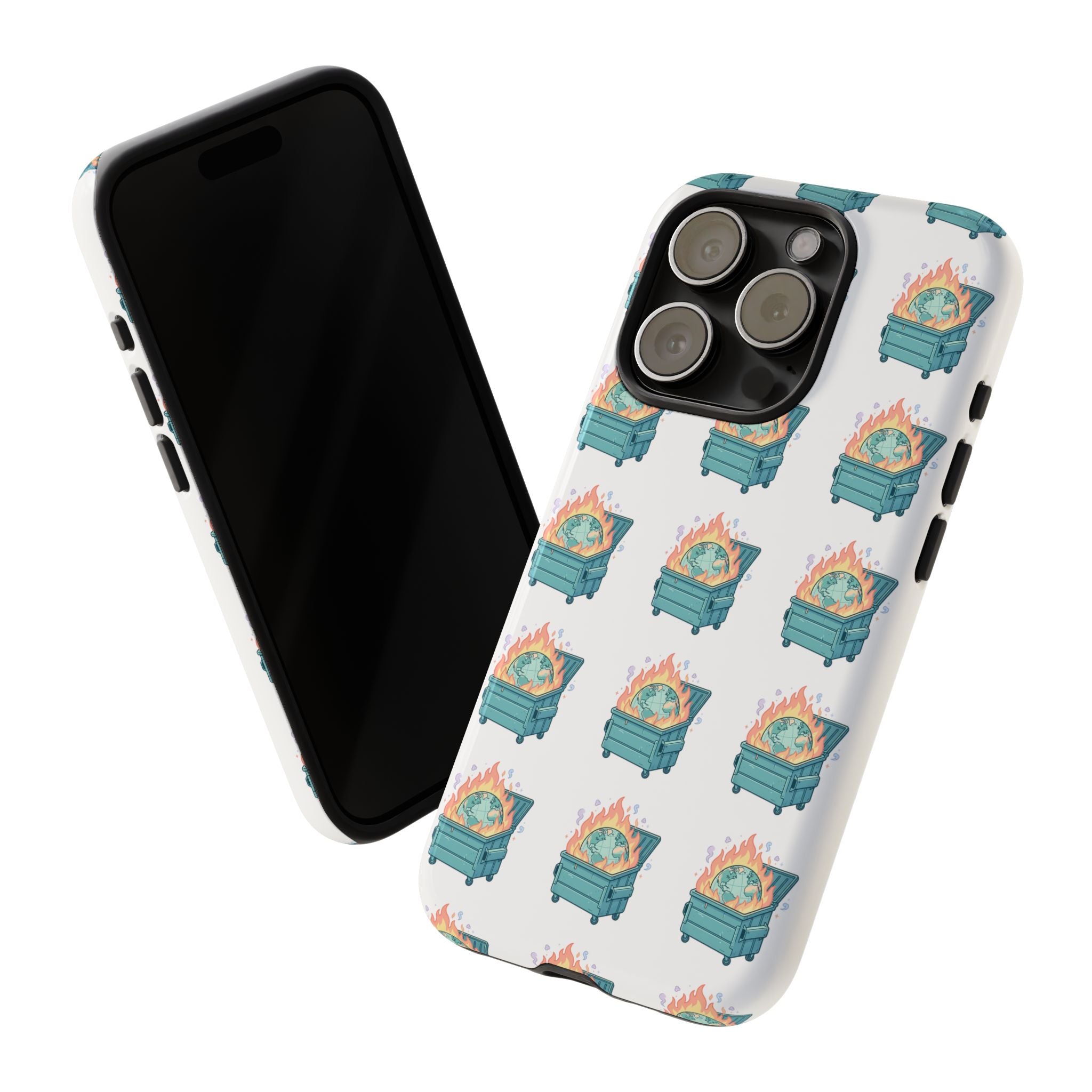 Dumpster Fire Pattern Phone Case