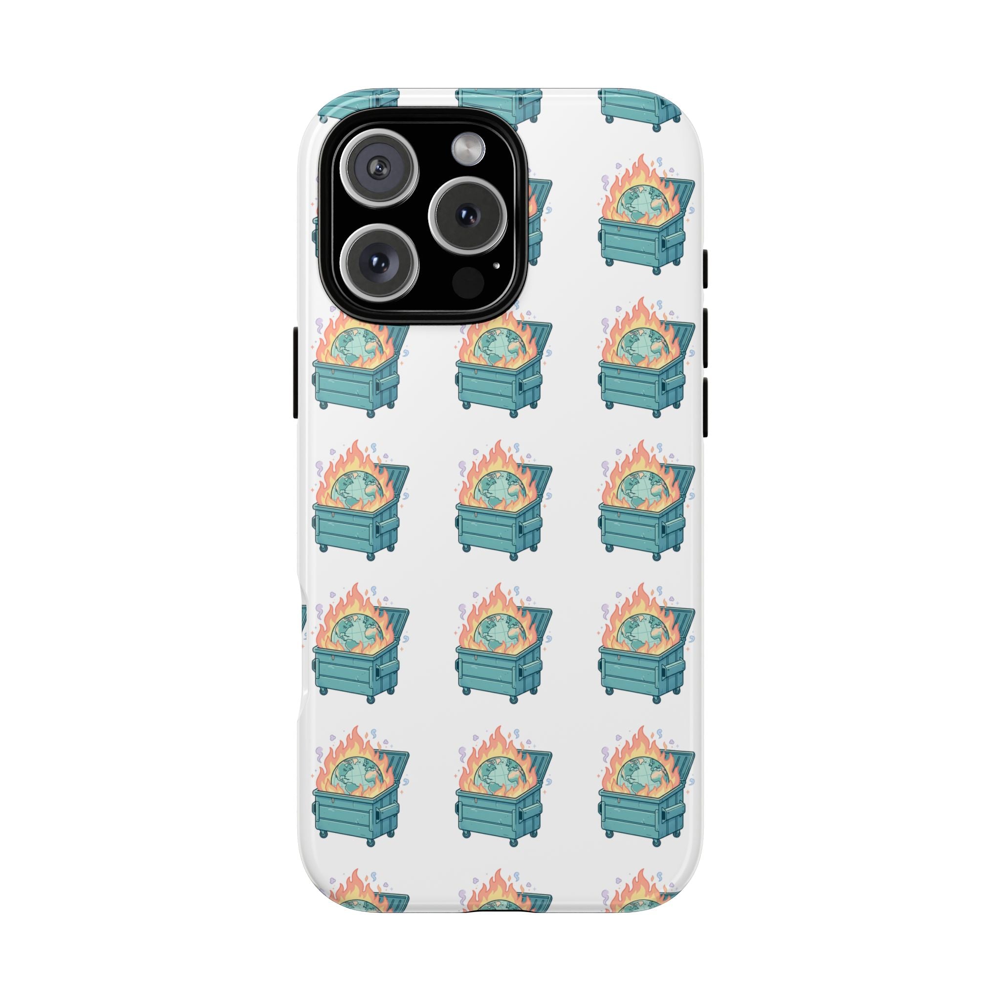 Dumpster Fire Pattern Phone Case