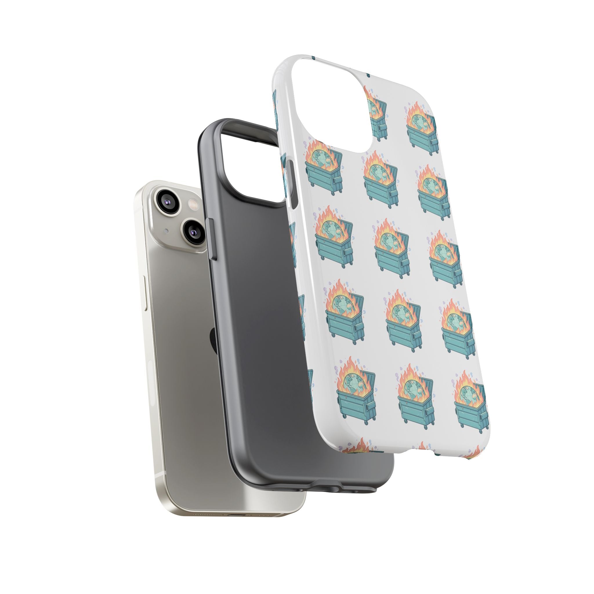 Dumpster Fire Pattern Phone Case