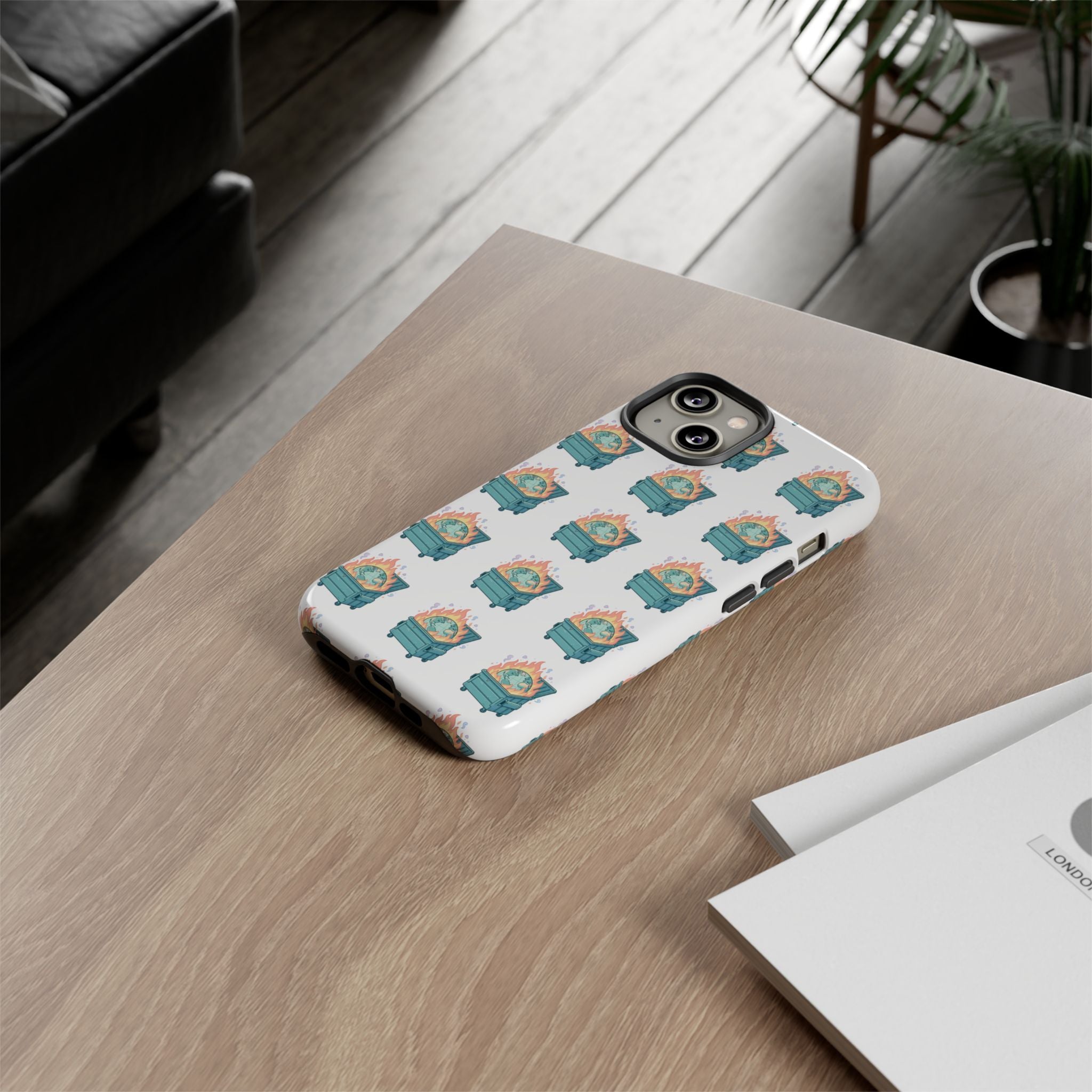Dumpster Fire Pattern Phone Case