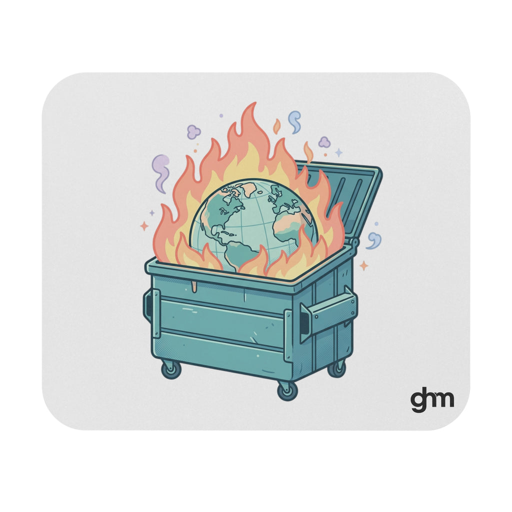 Dumpster Fire Mouse Pad