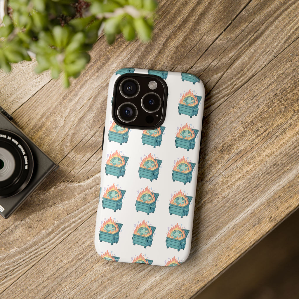 Dumpster Fire Pattern Phone Case