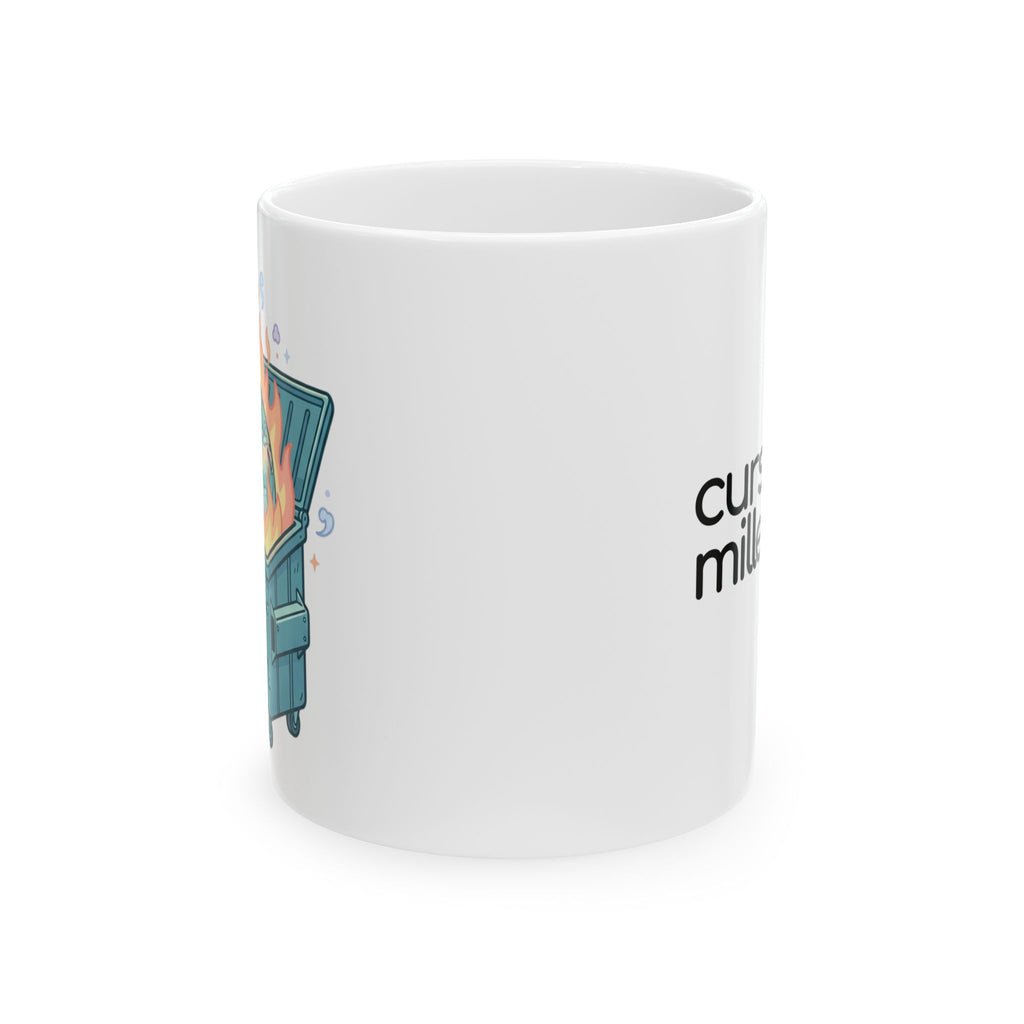 Dumpster Fire Ceramic Mug
