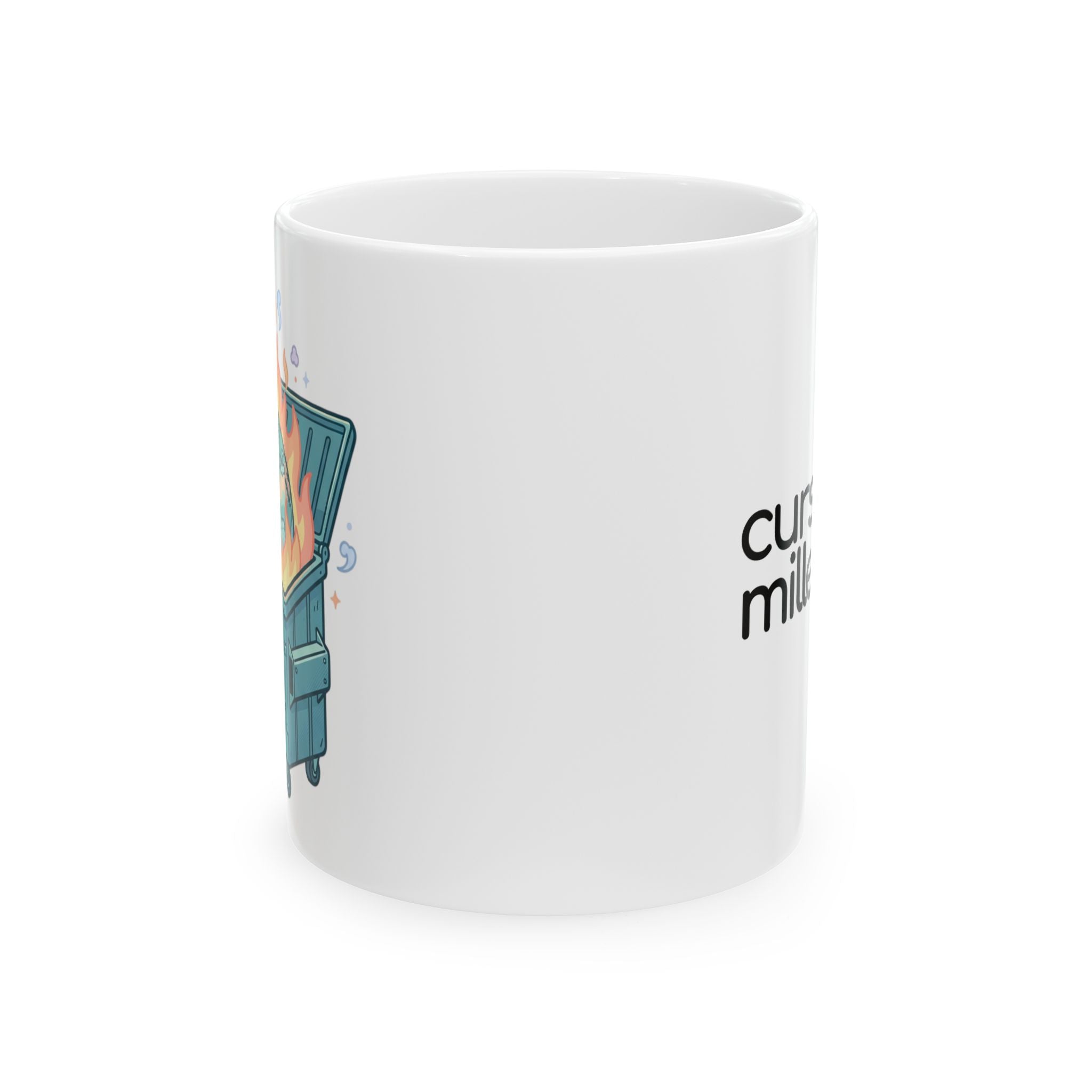 Dumpster Fire Ceramic Mug