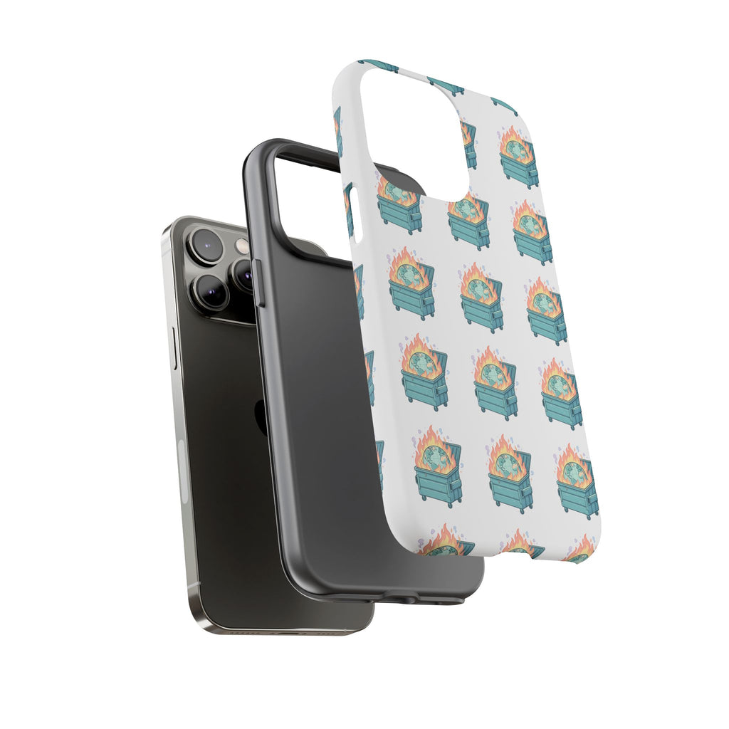 Dumpster Fire Pattern Phone Case