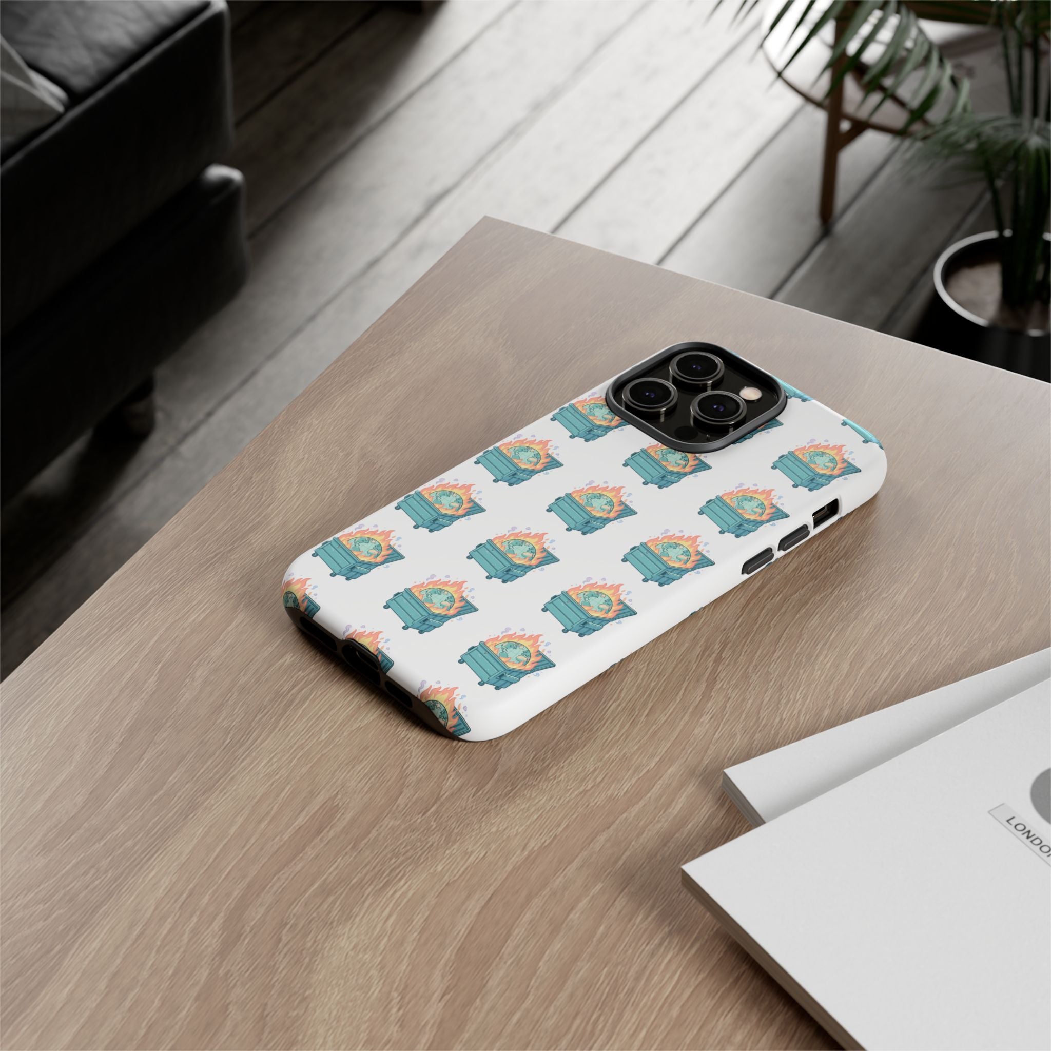 Dumpster Fire Pattern Phone Case