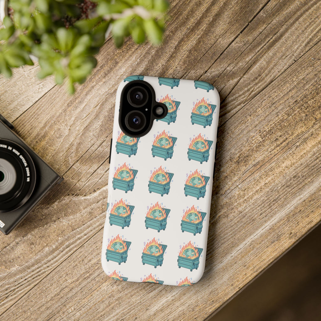 Dumpster Fire Pattern Phone Case