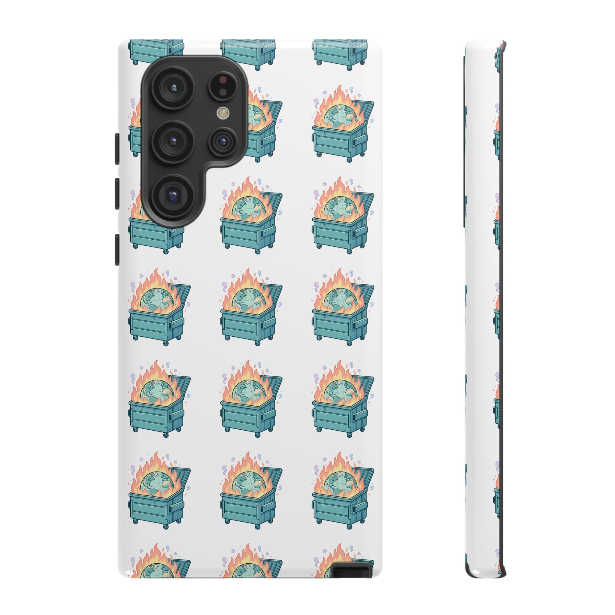 Dumpster Fire Pattern Phone Case