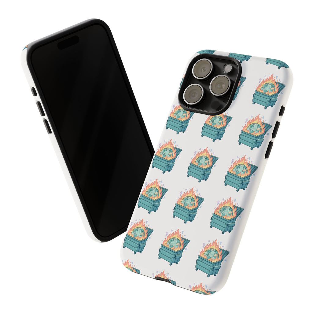 Dumpster Fire Pattern Phone Case