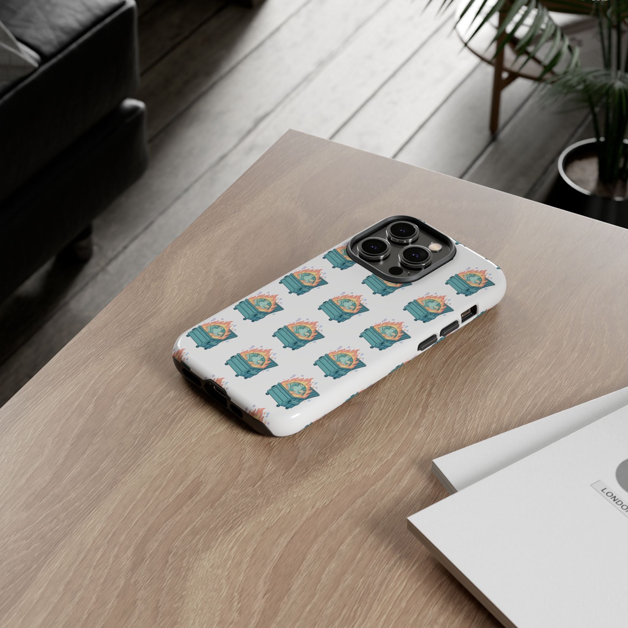 Dumpster Fire Pattern Phone Case
