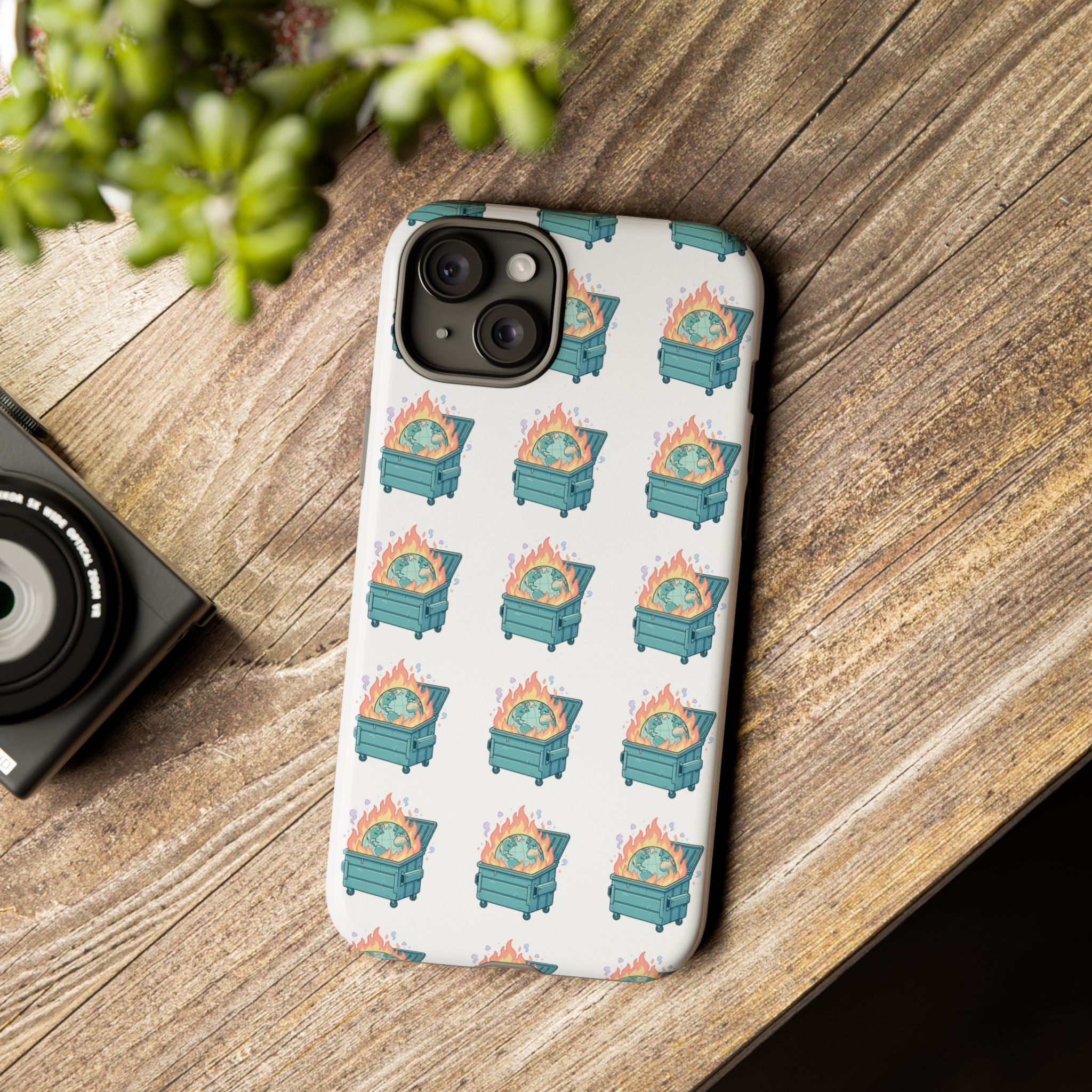 Dumpster Fire Pattern Phone Case