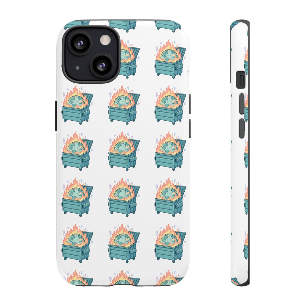 Dumpster Fire Pattern Phone Case