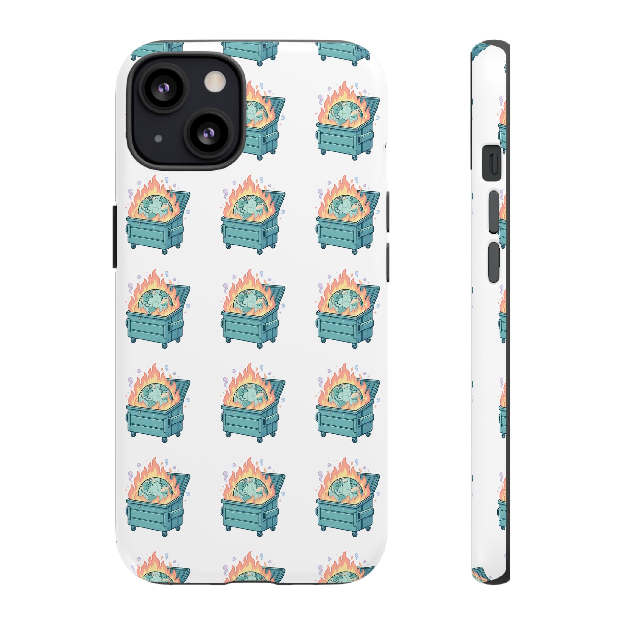 Dumpster Fire Pattern Phone Case