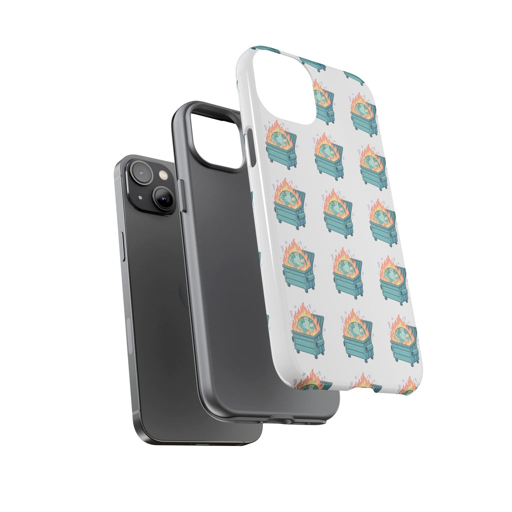 Dumpster Fire Pattern Phone Case