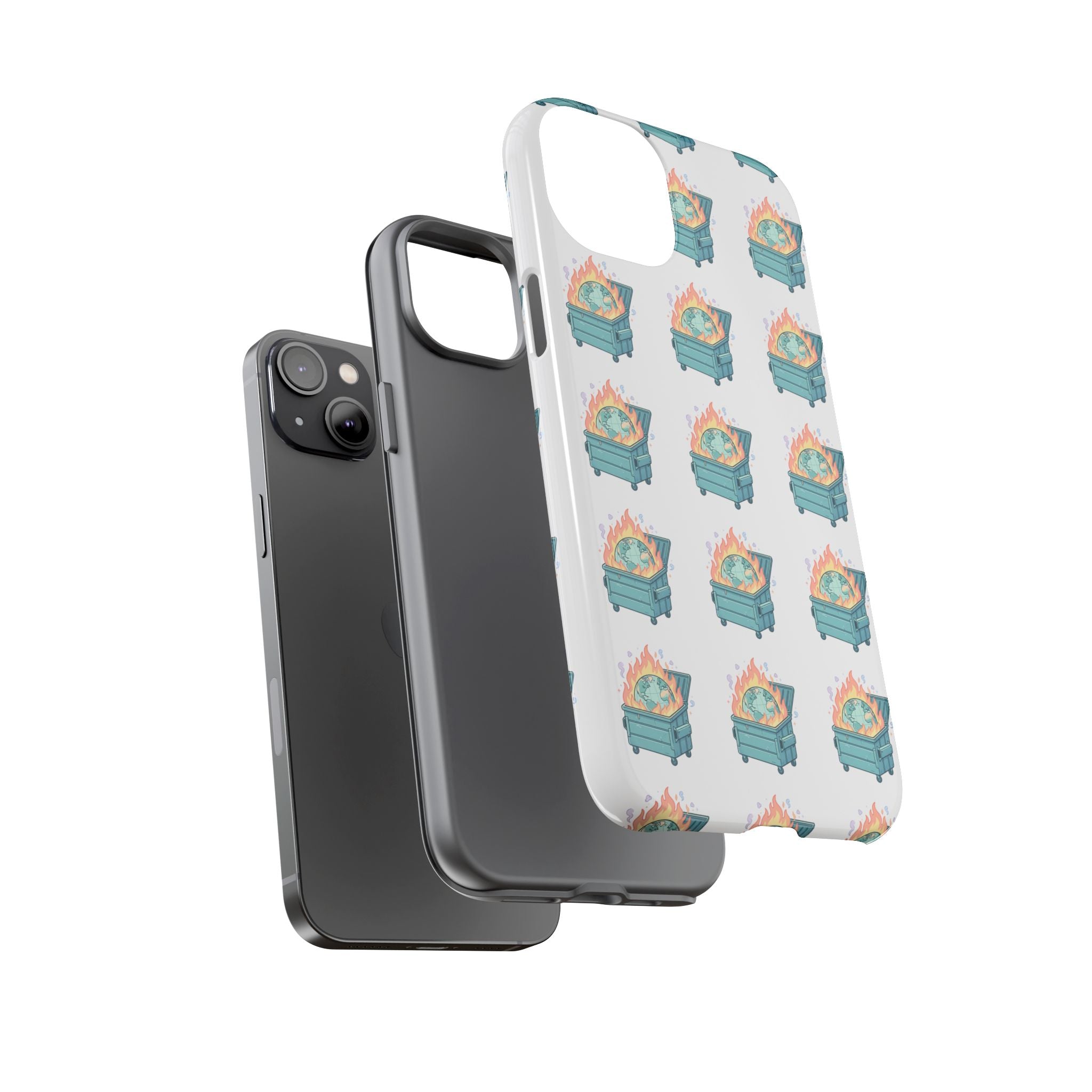 Dumpster Fire Pattern Phone Case