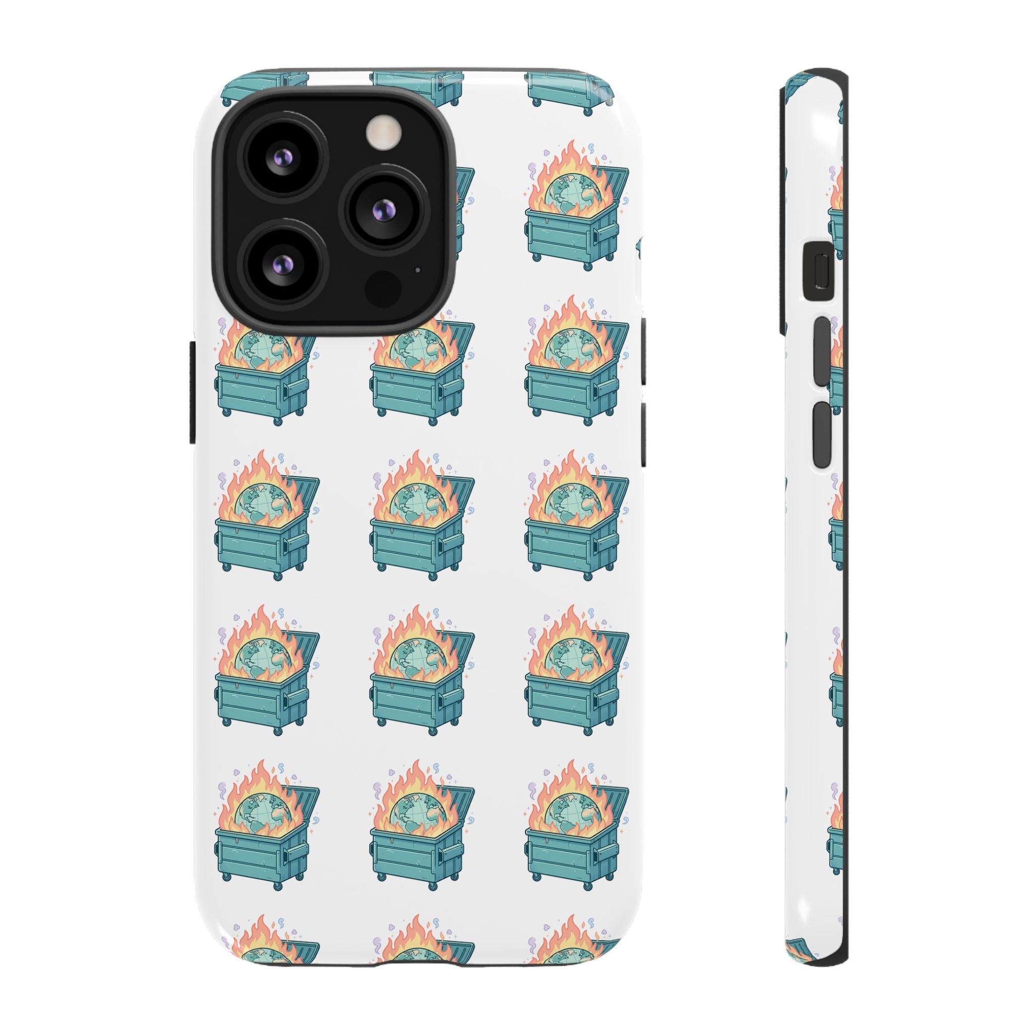 Dumpster Fire Pattern Phone Case