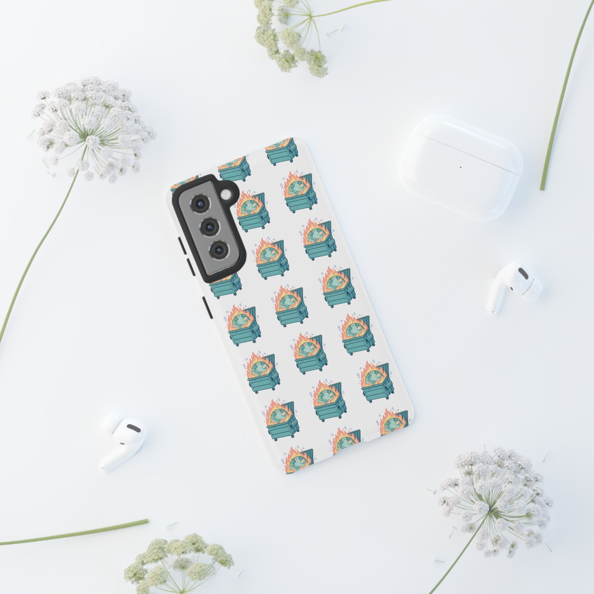 Dumpster Fire Pattern Phone Case