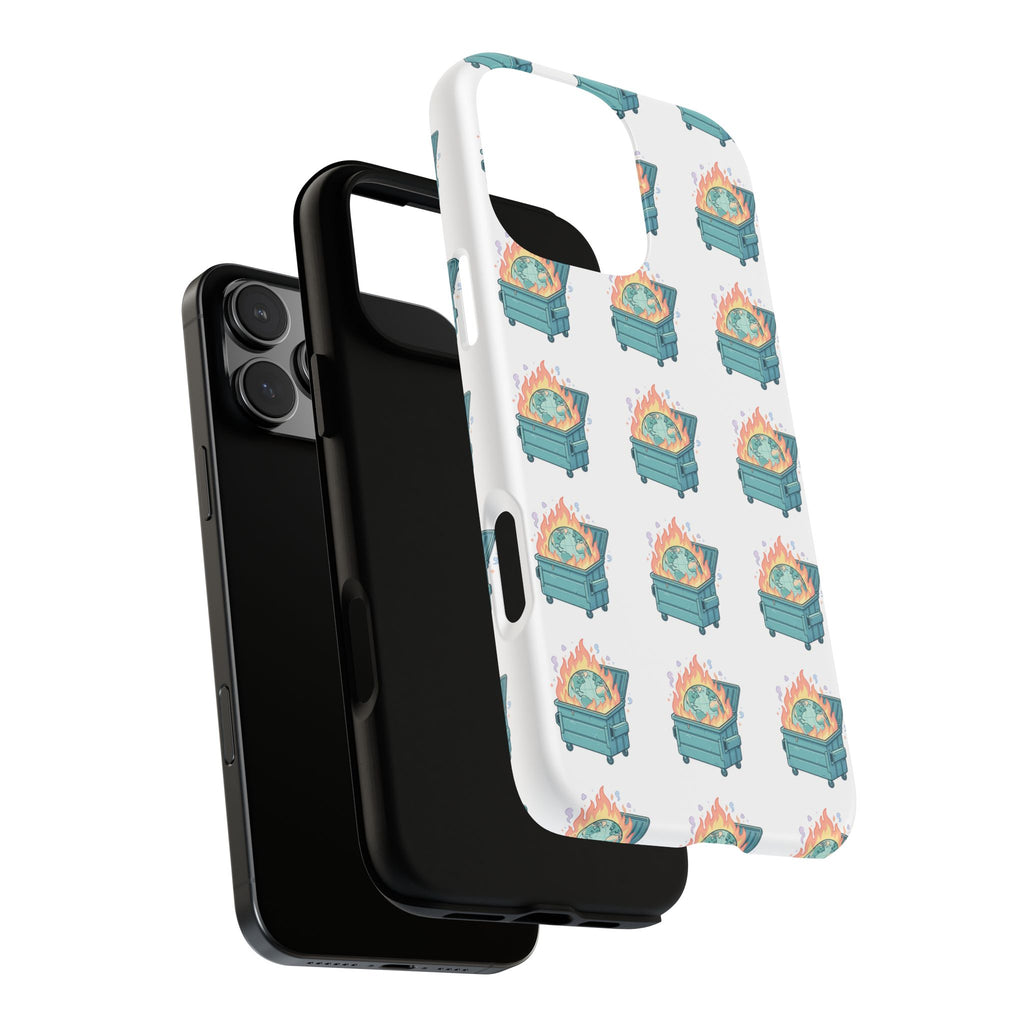 Dumpster Fire Pattern Phone Case
