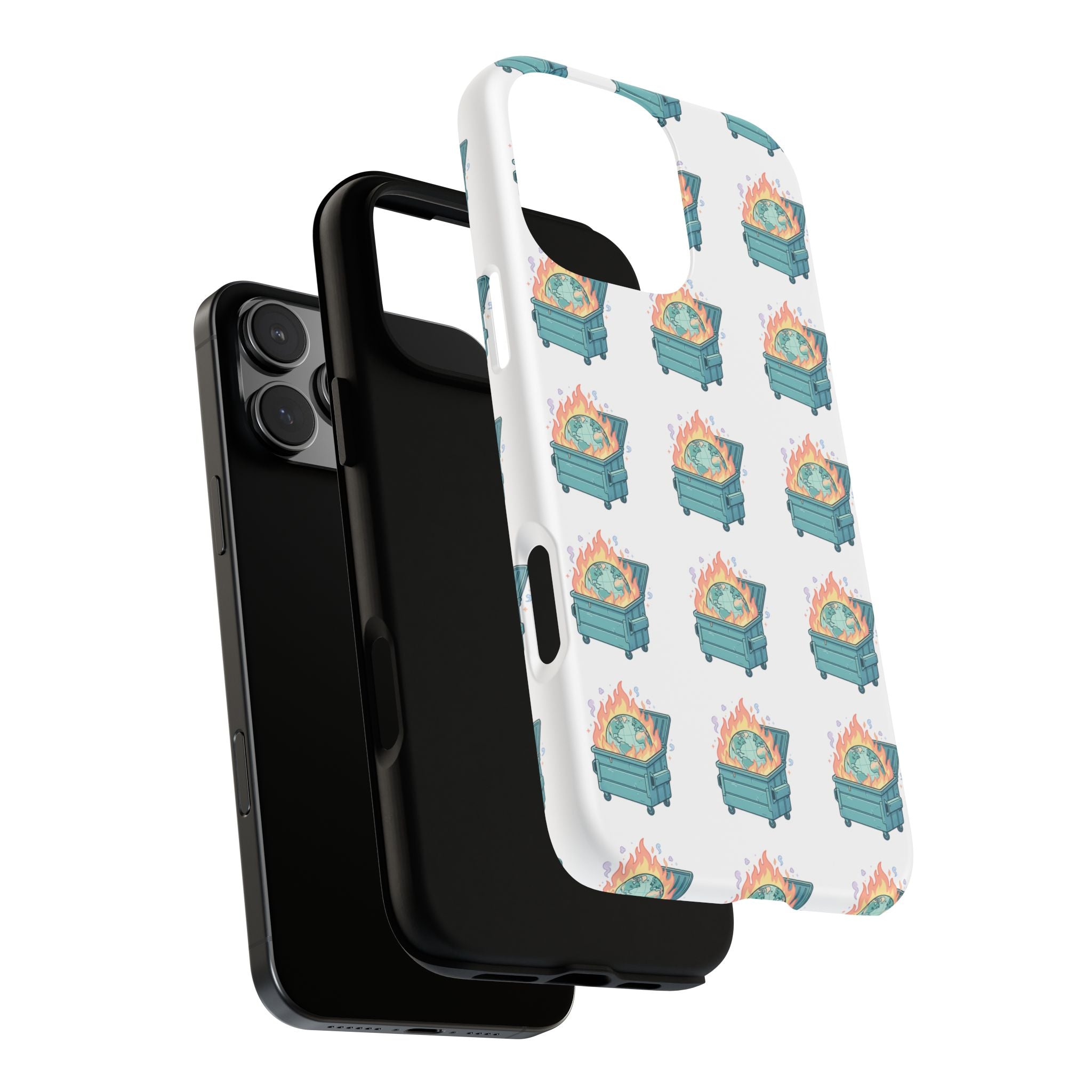 Dumpster Fire Pattern Phone Case