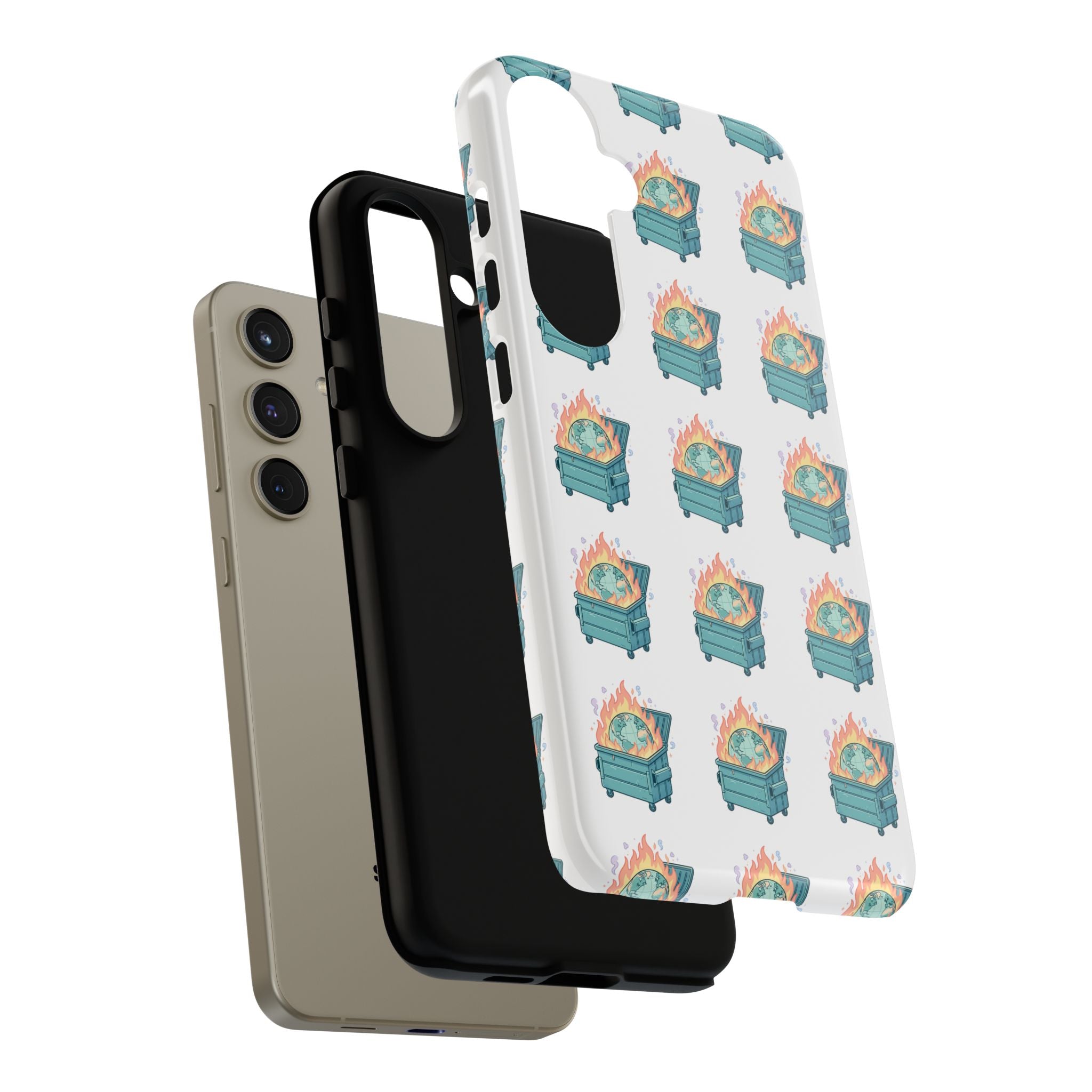 Dumpster Fire Pattern Phone Case