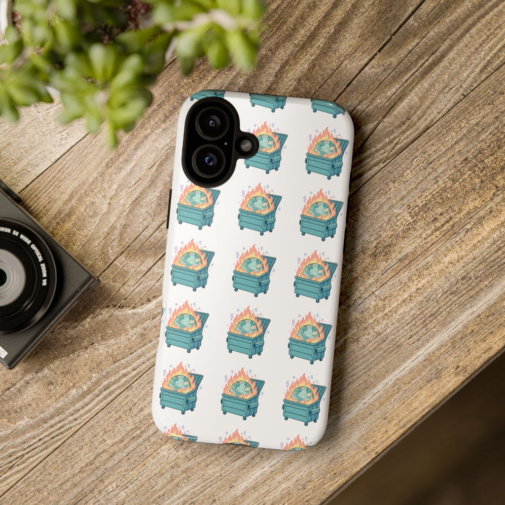 Dumpster Fire Pattern Phone Case