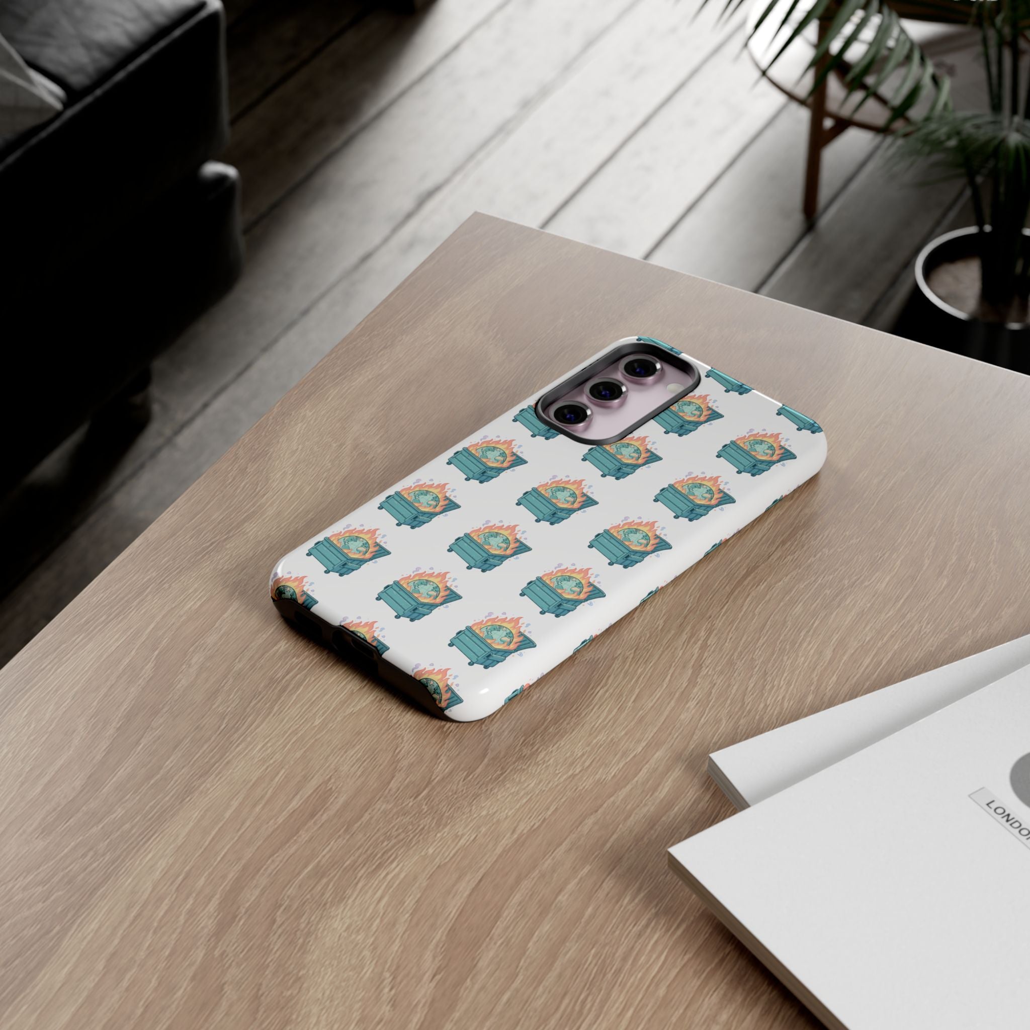 Dumpster Fire Pattern Phone Case