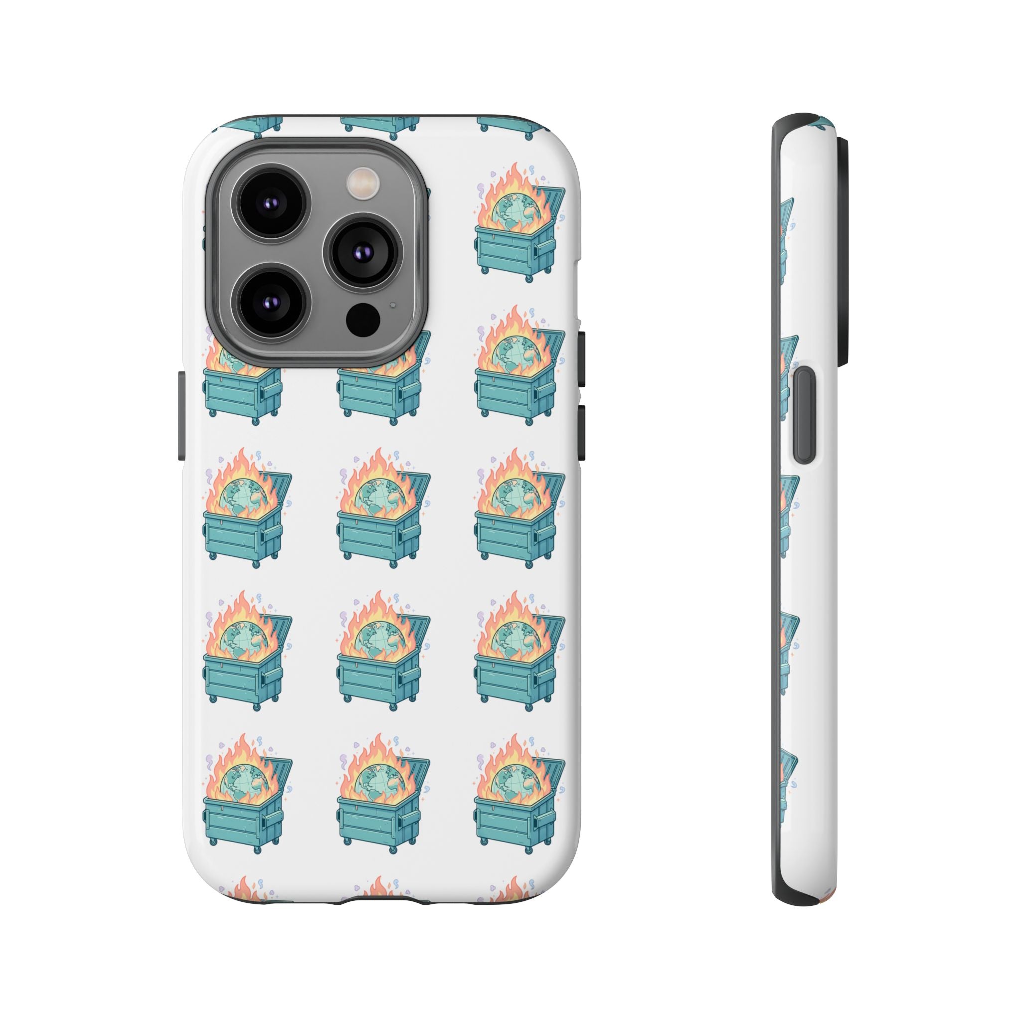 Dumpster Fire Pattern Phone Case