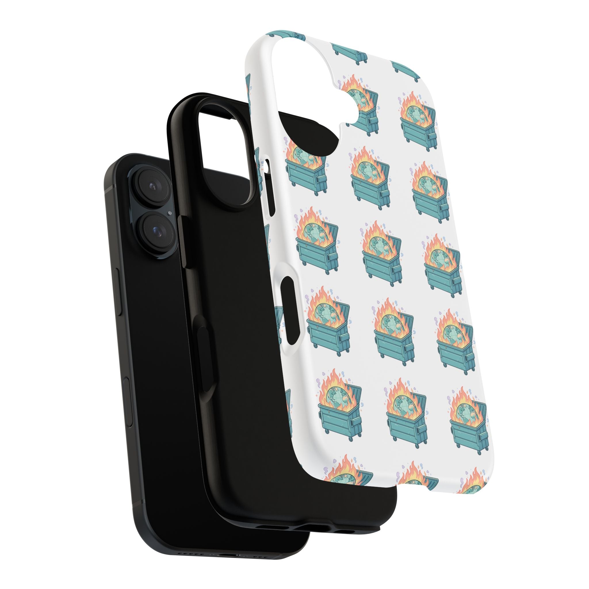 Dumpster Fire Pattern Phone Case