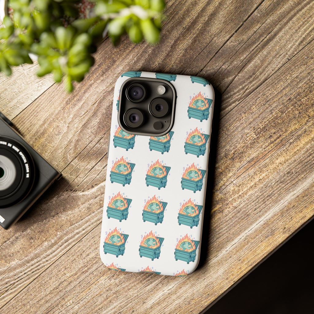 Dumpster Fire Pattern Phone Case