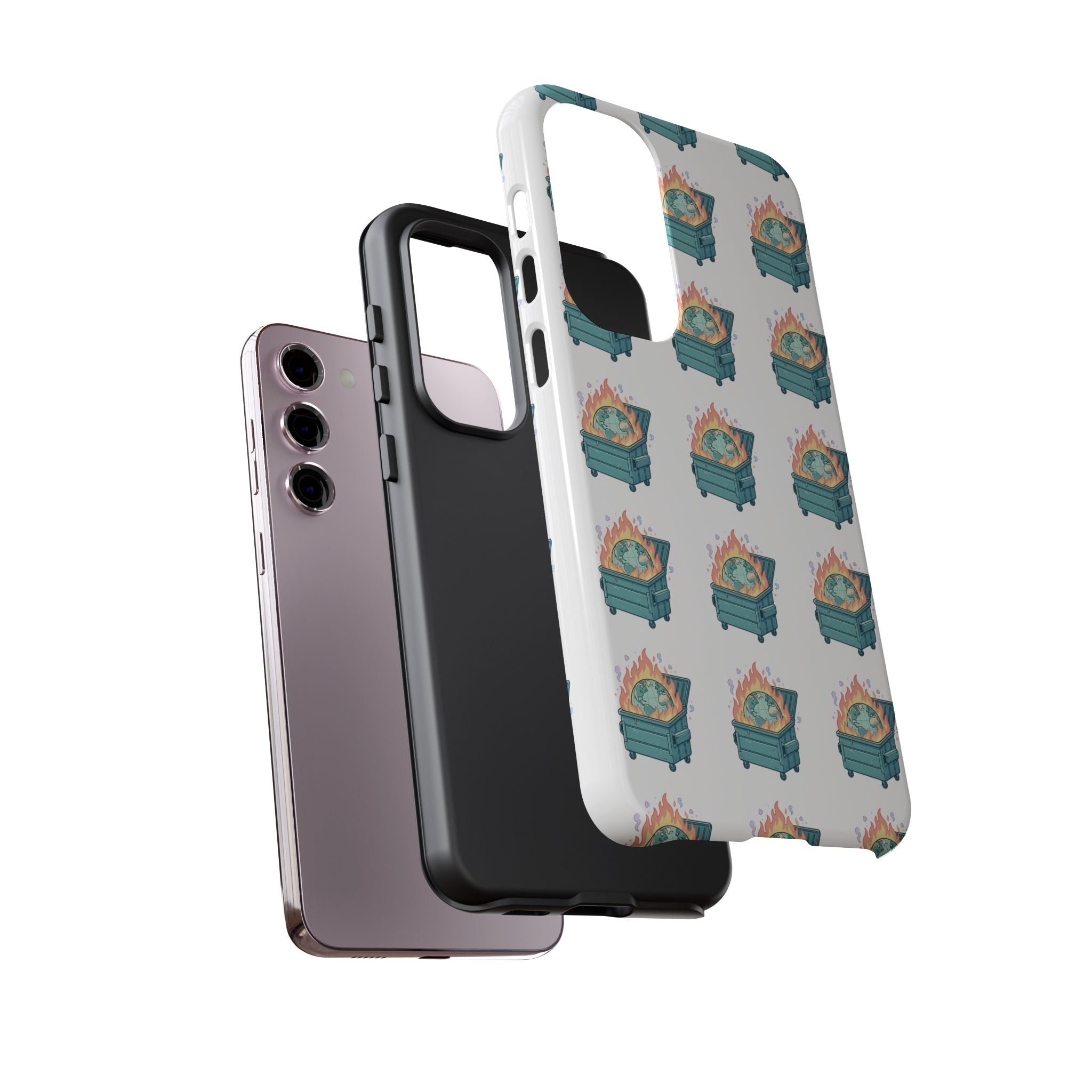 Dumpster Fire Pattern Phone Case