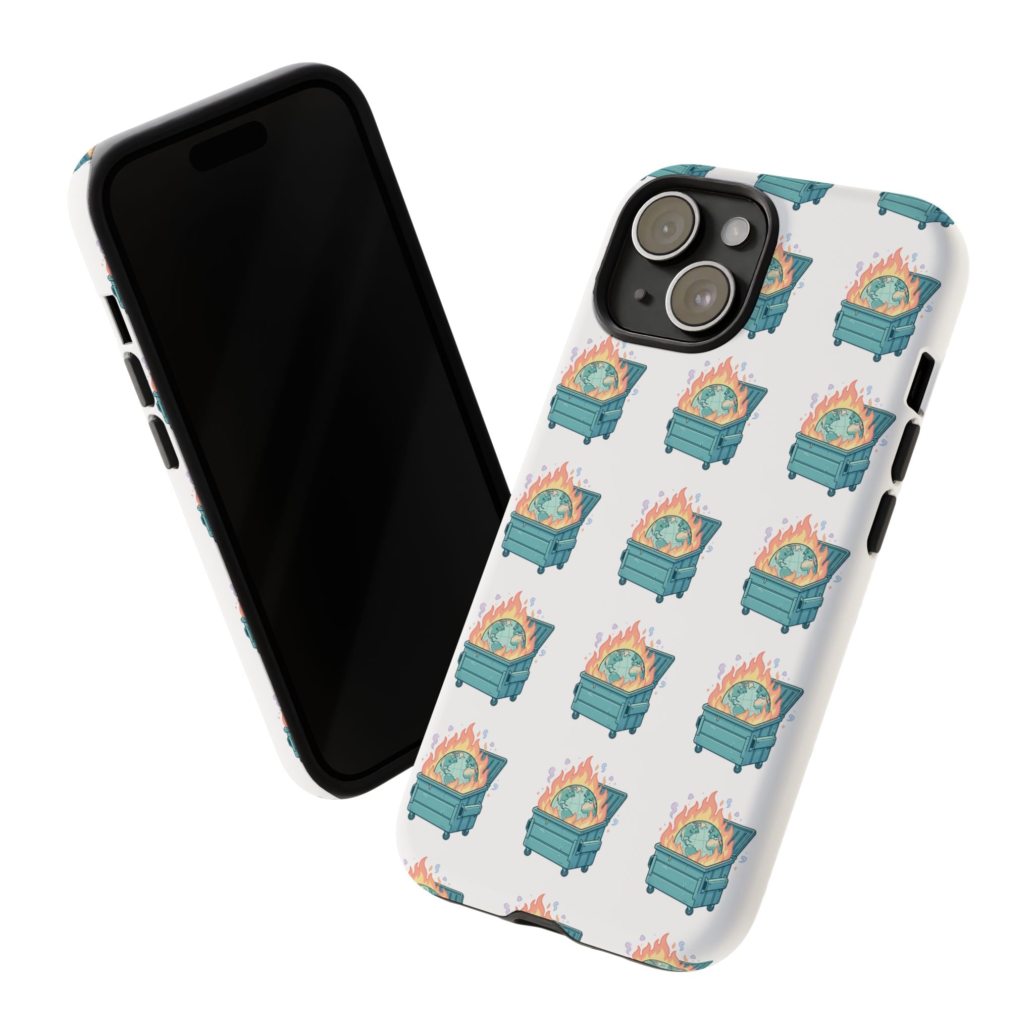 Dumpster Fire Pattern Phone Case