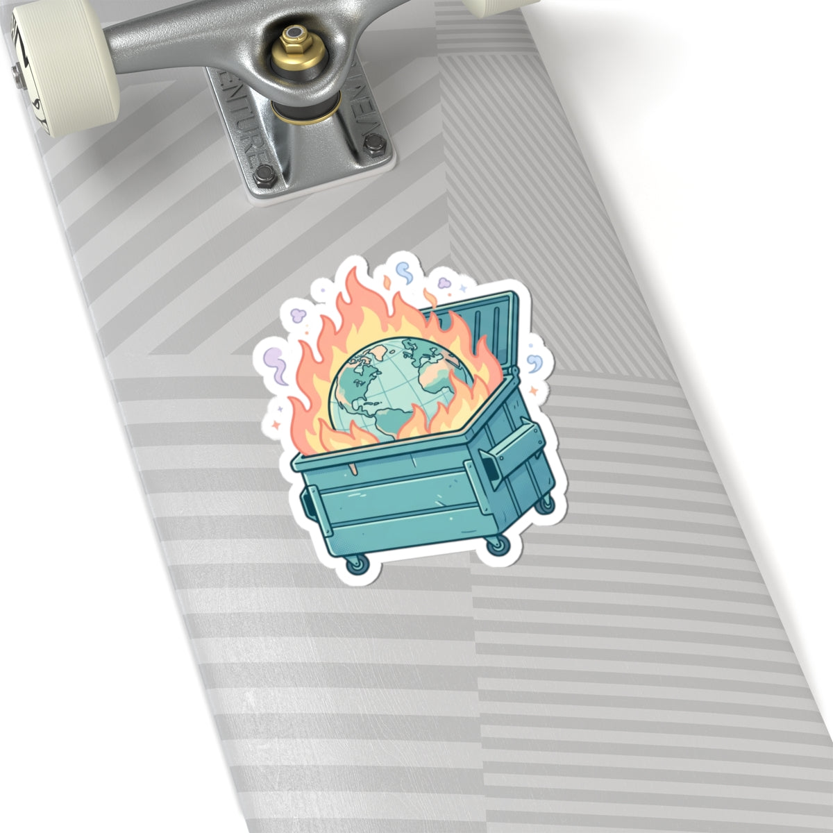 Dumpster Fire Earth Sticker