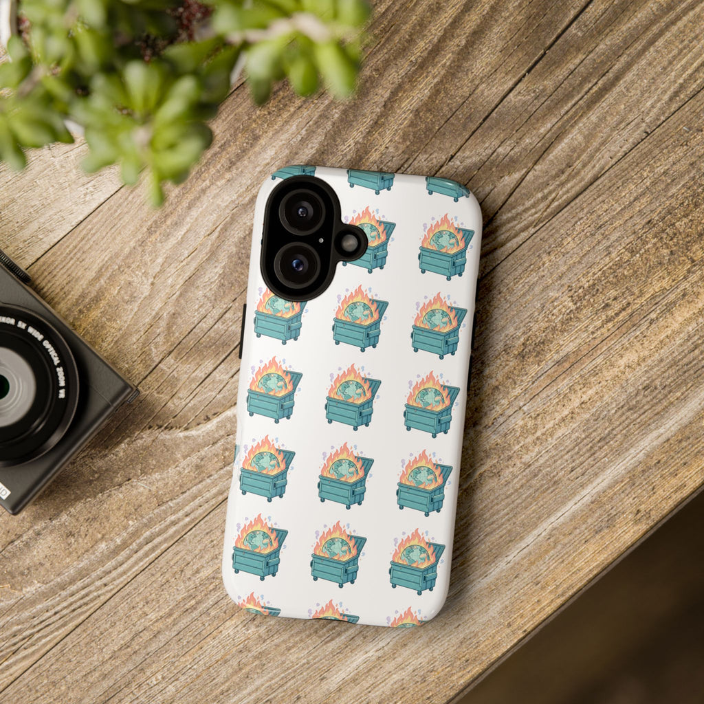 Dumpster Fire Pattern Phone Case