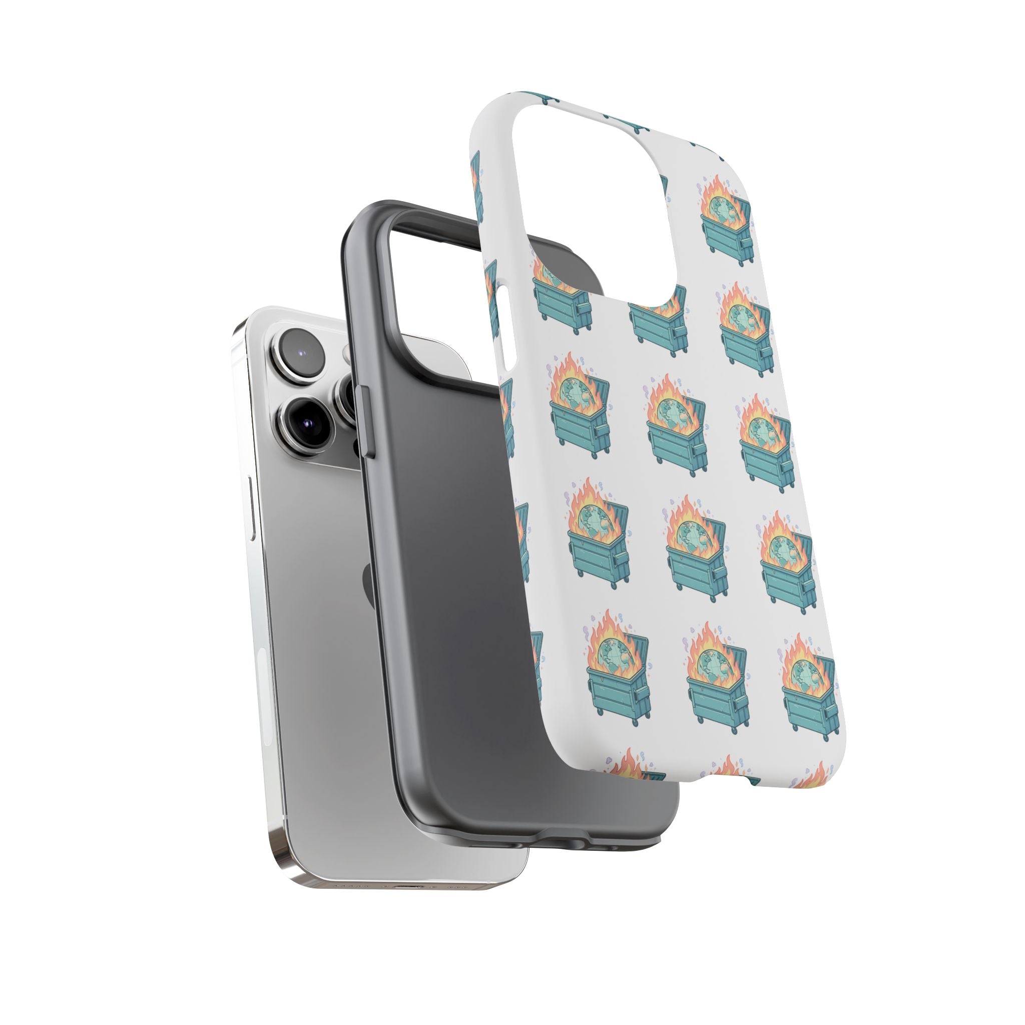 Dumpster Fire Pattern Phone Case