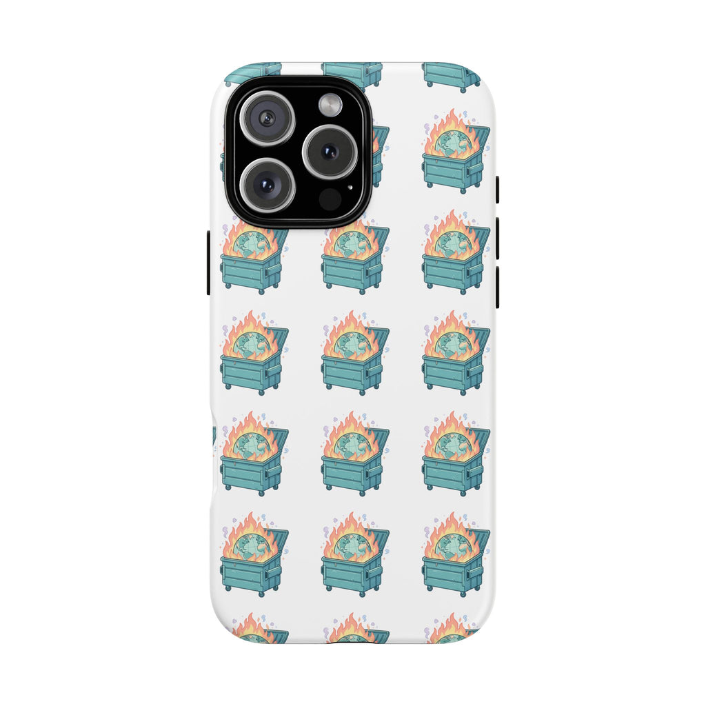 Dumpster Fire Pattern Phone Case