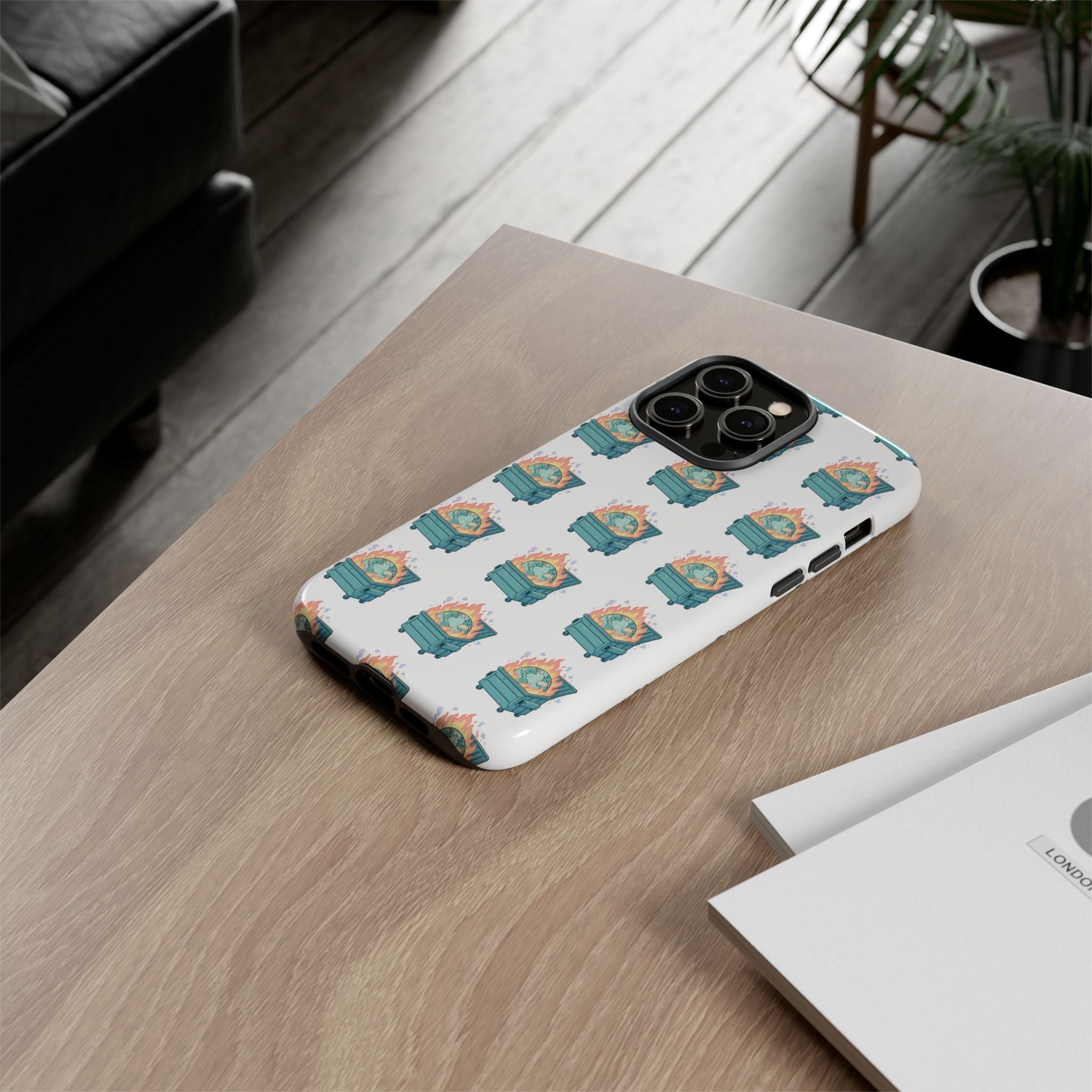 Dumpster Fire Pattern Phone Case
