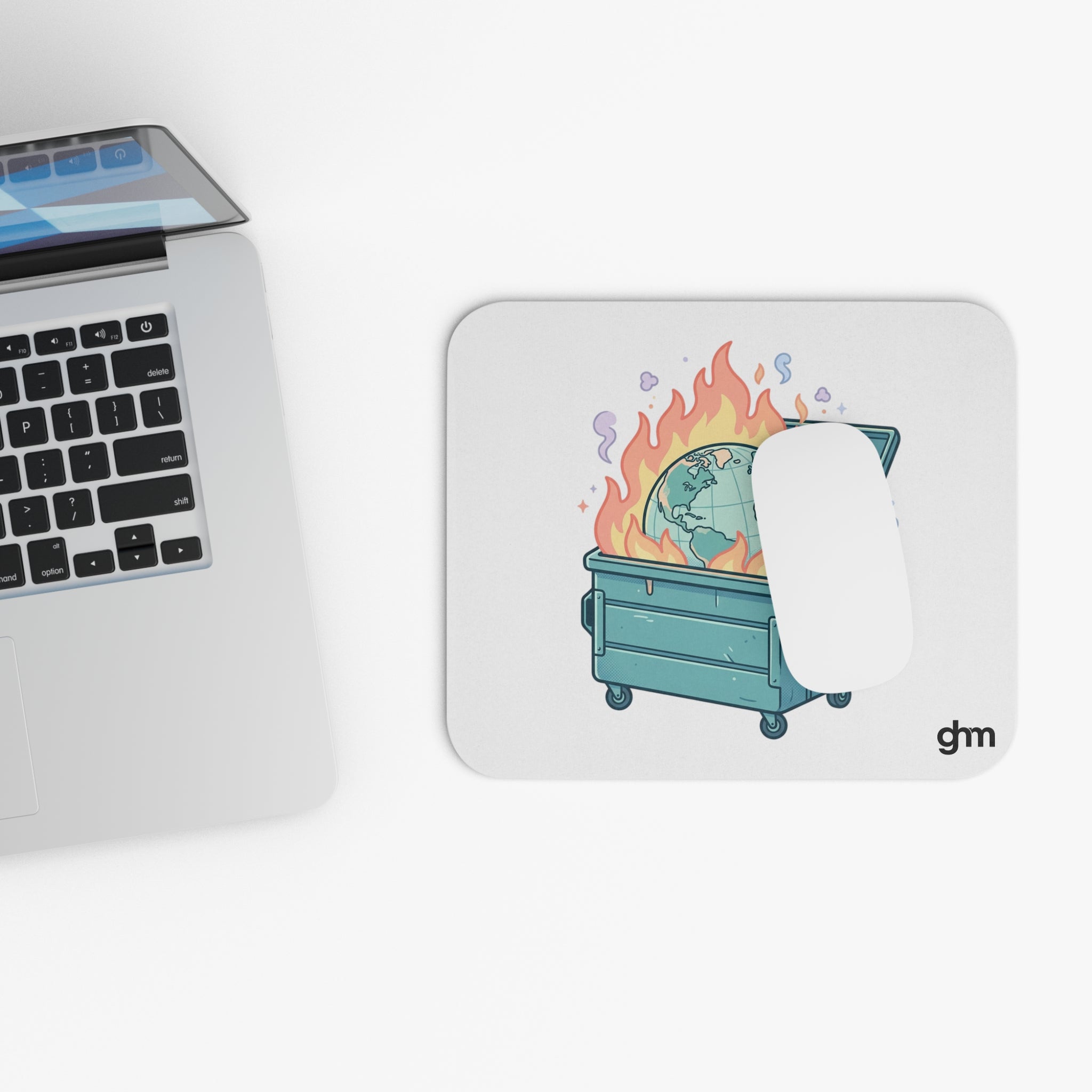 Dumpster Fire Mouse Pad