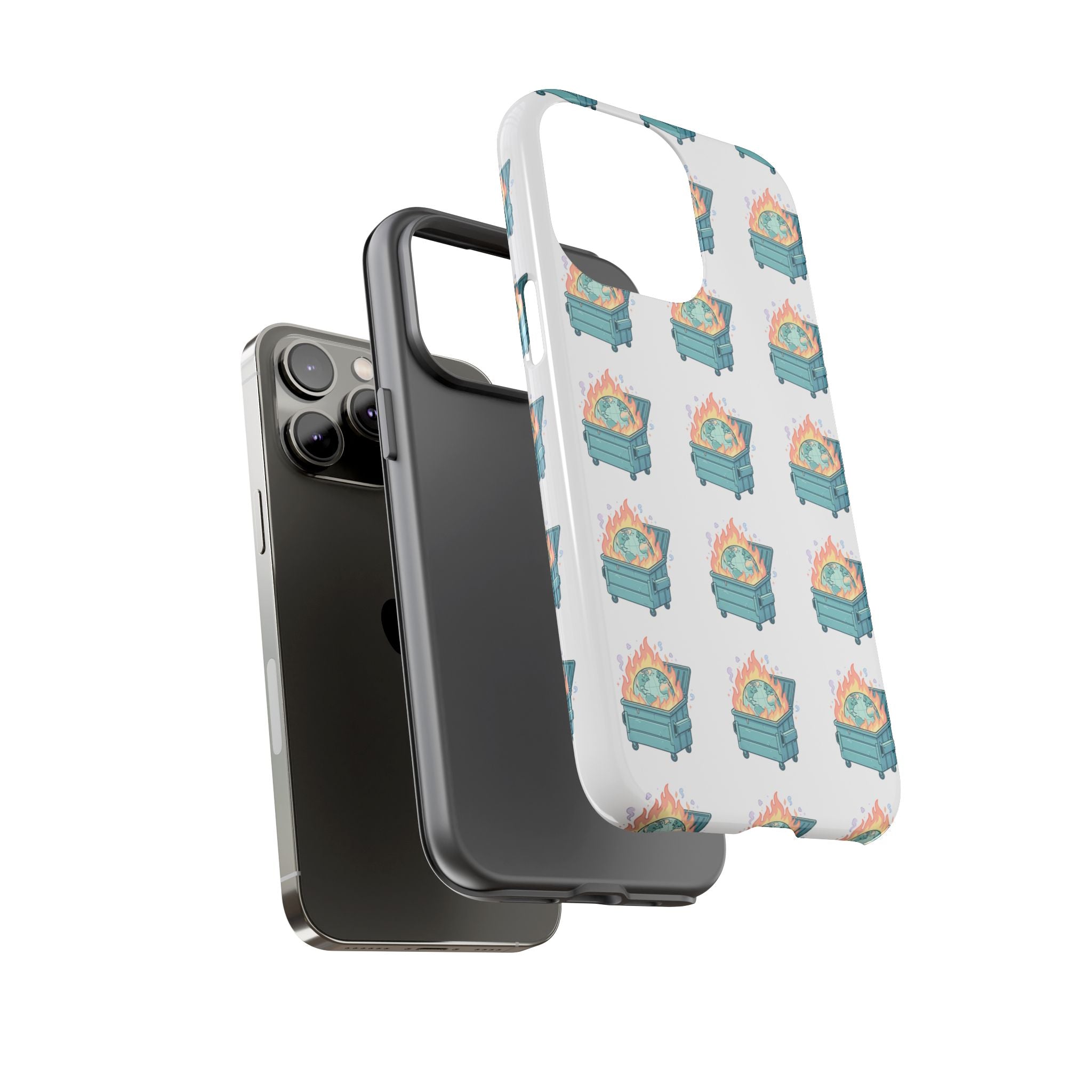 Dumpster Fire Pattern Phone Case