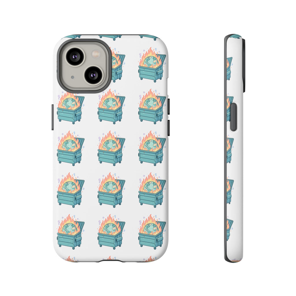 Dumpster Fire Pattern Phone Case