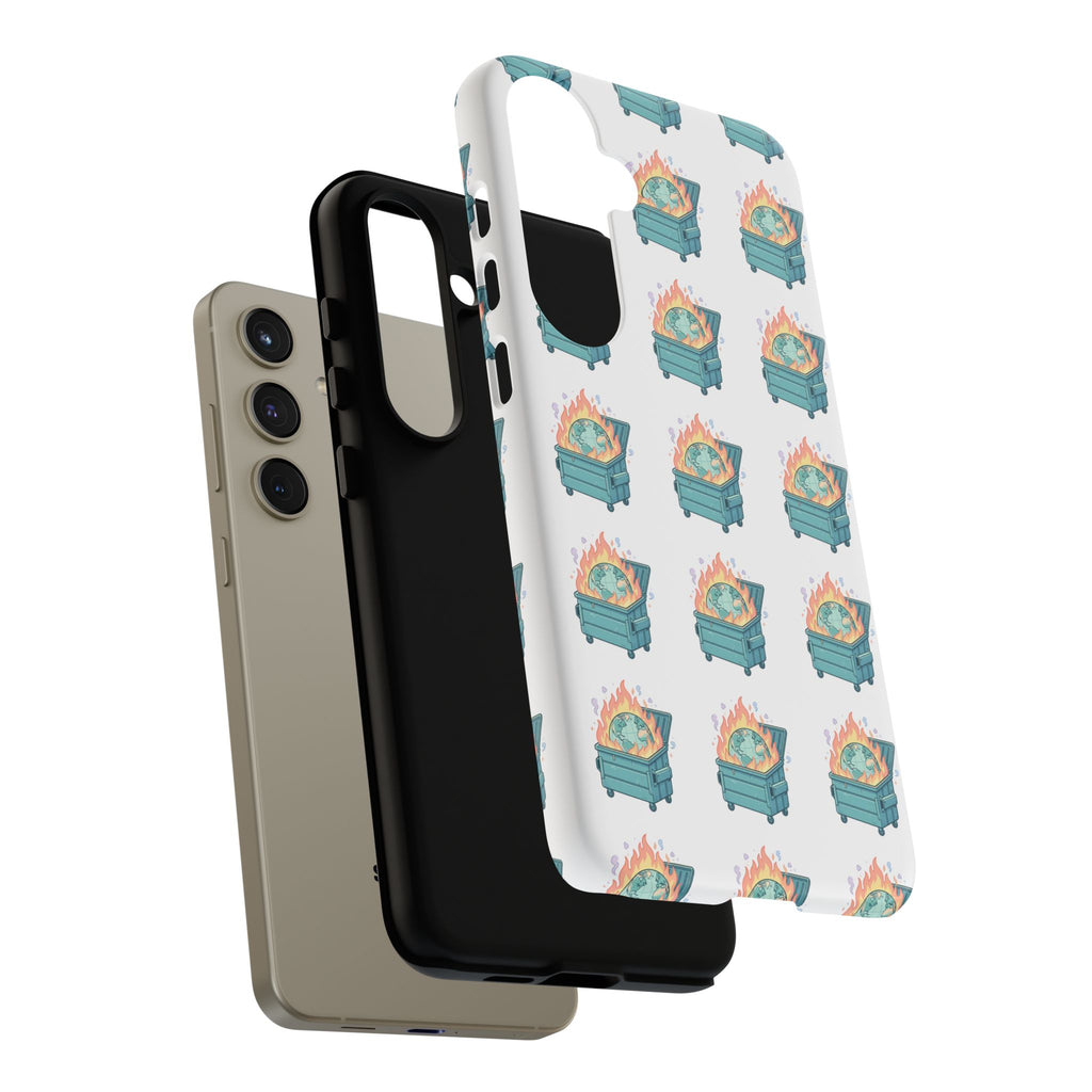 Dumpster Fire Pattern Phone Case