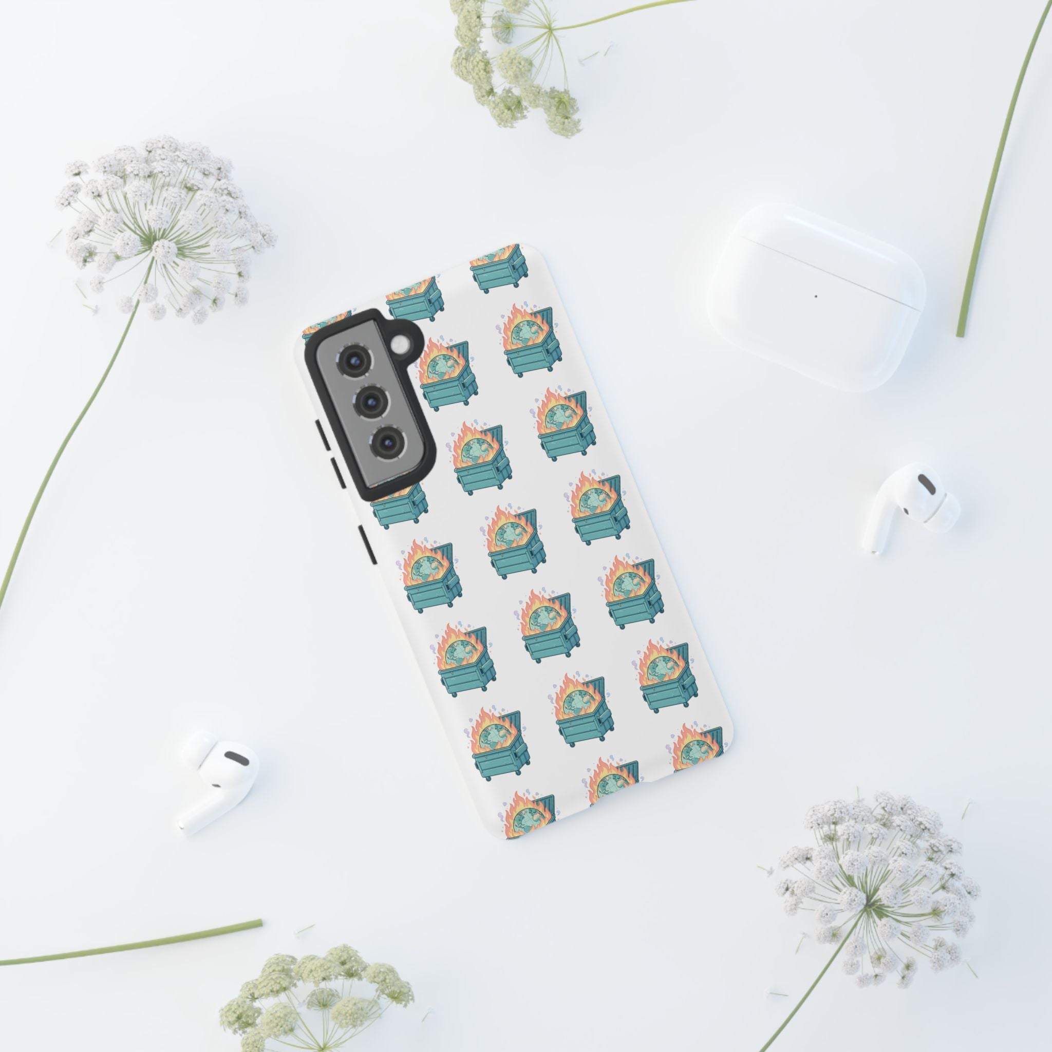 Dumpster Fire Pattern Phone Case