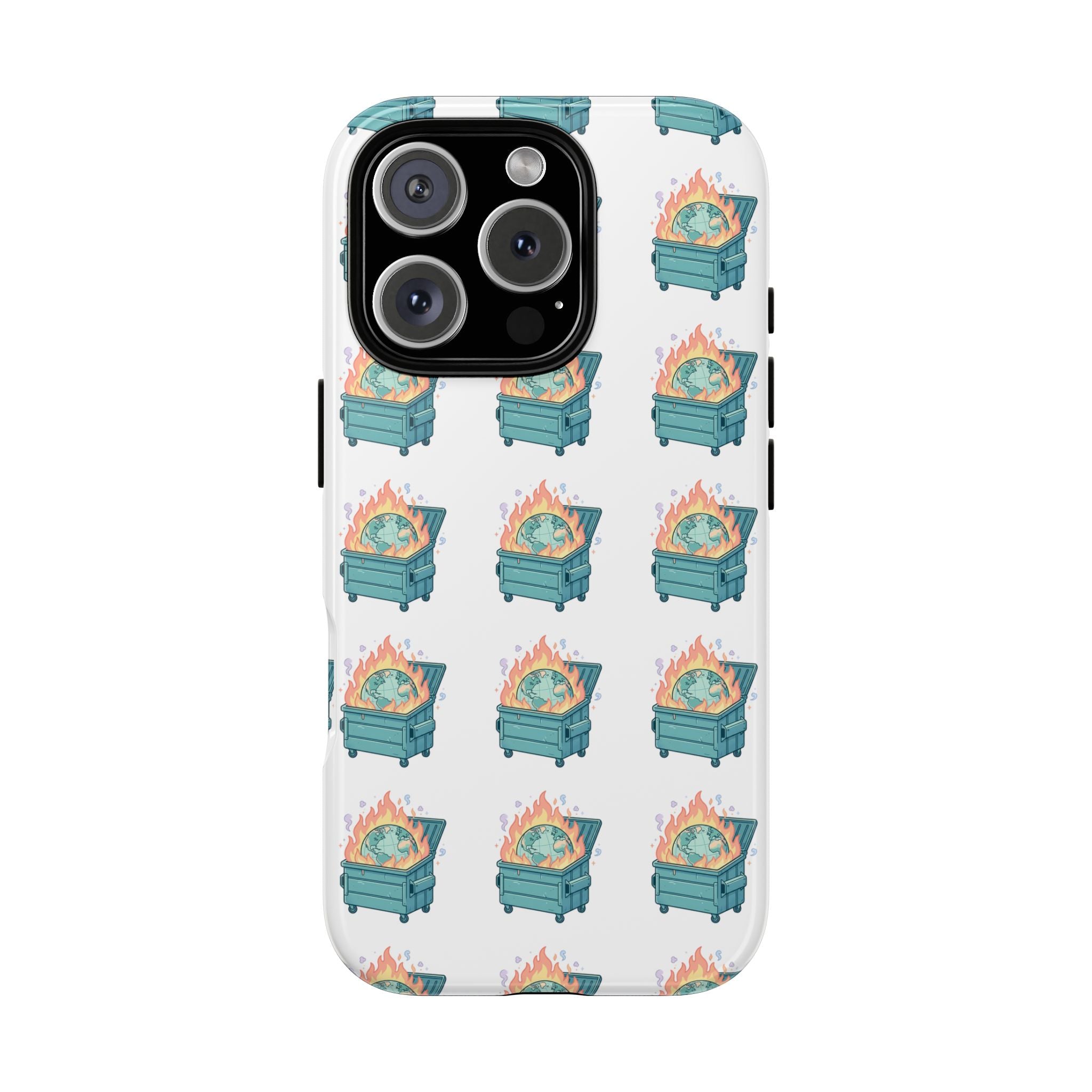Dumpster Fire Pattern Phone Case
