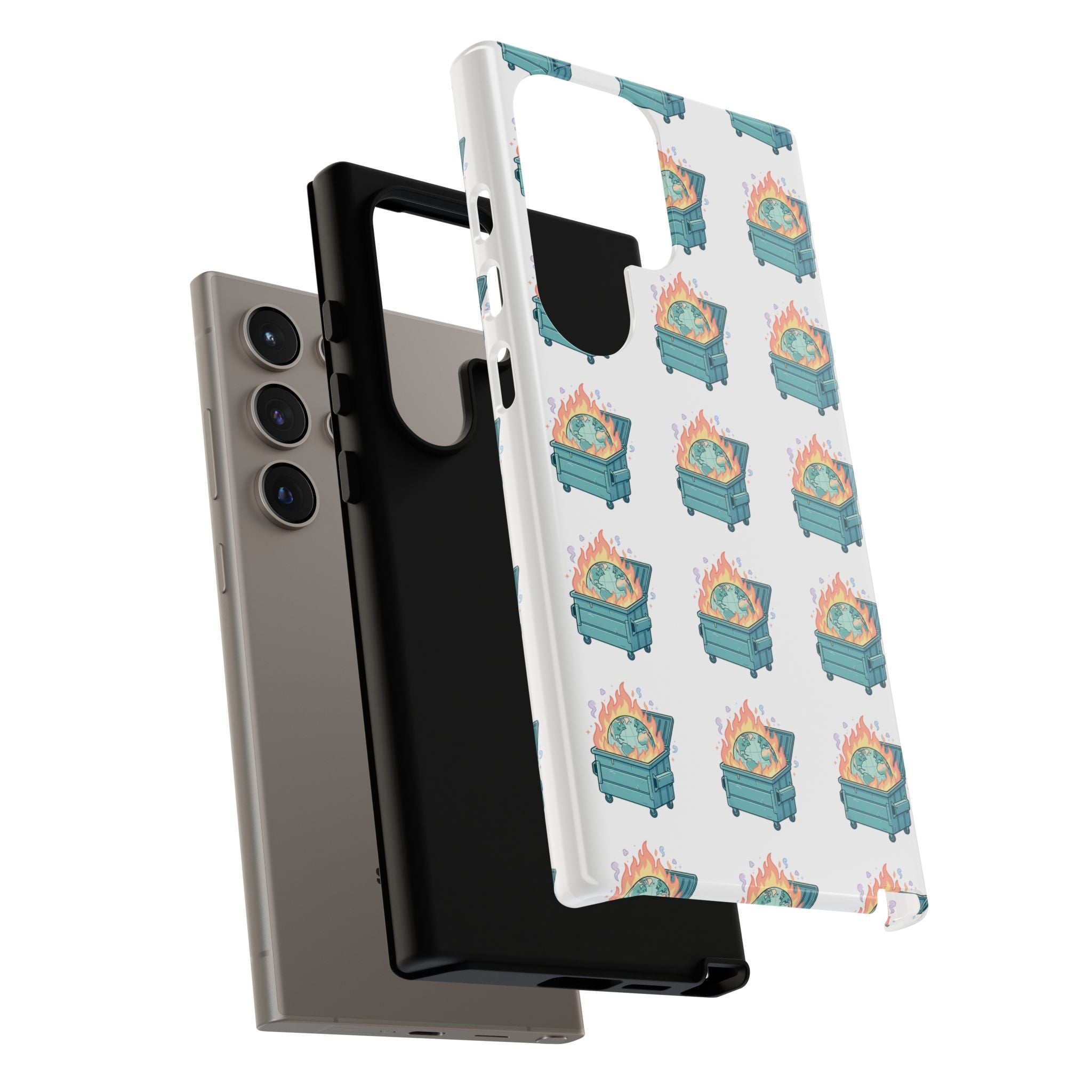 Dumpster Fire Pattern Phone Case